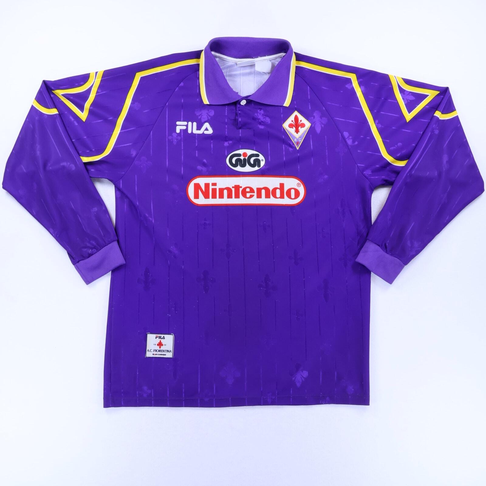 Fiorentina Batistuta #9 1997/98 Home Shirt - L