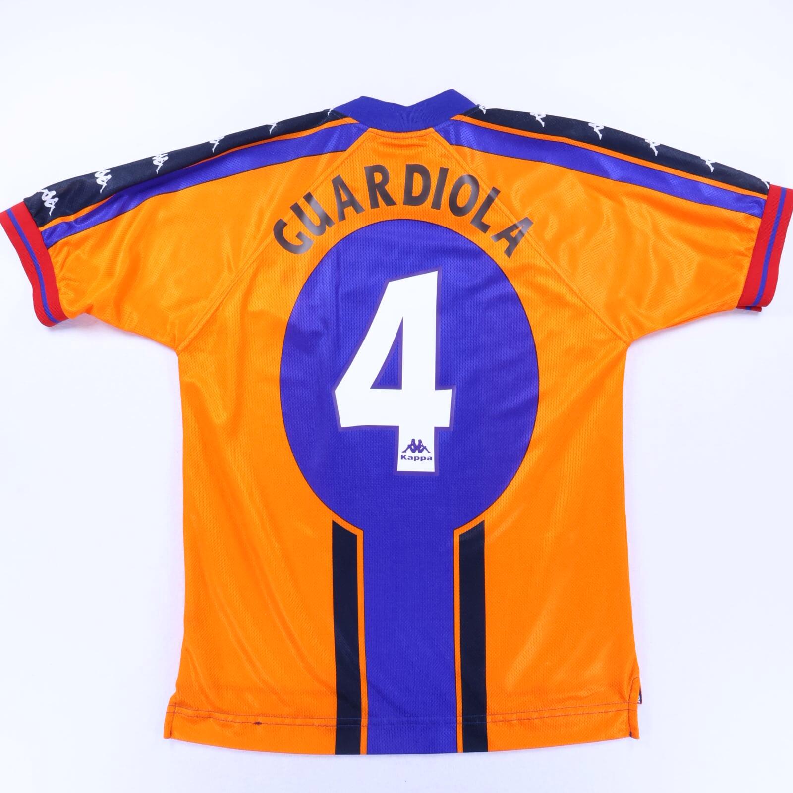 Kappa FCバルセロナ GUARDIOLA 4 シャツ Barcelona Guardiola #4 1997/98 Away Shirt - M