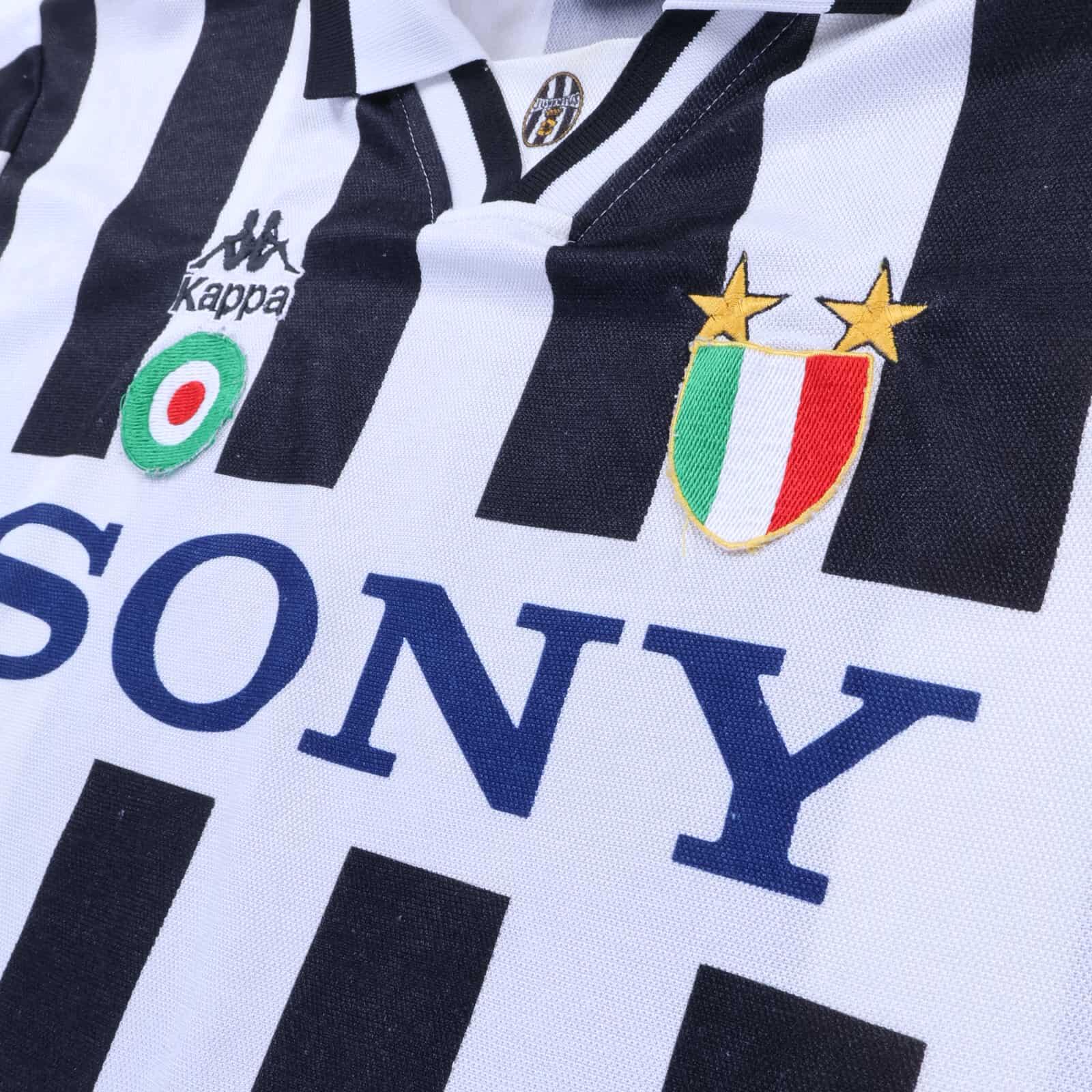 Maillot Juventus 1995/1996 Domicile – Vialli N°9 – Vintage Kappa Manches Longues – Neuf