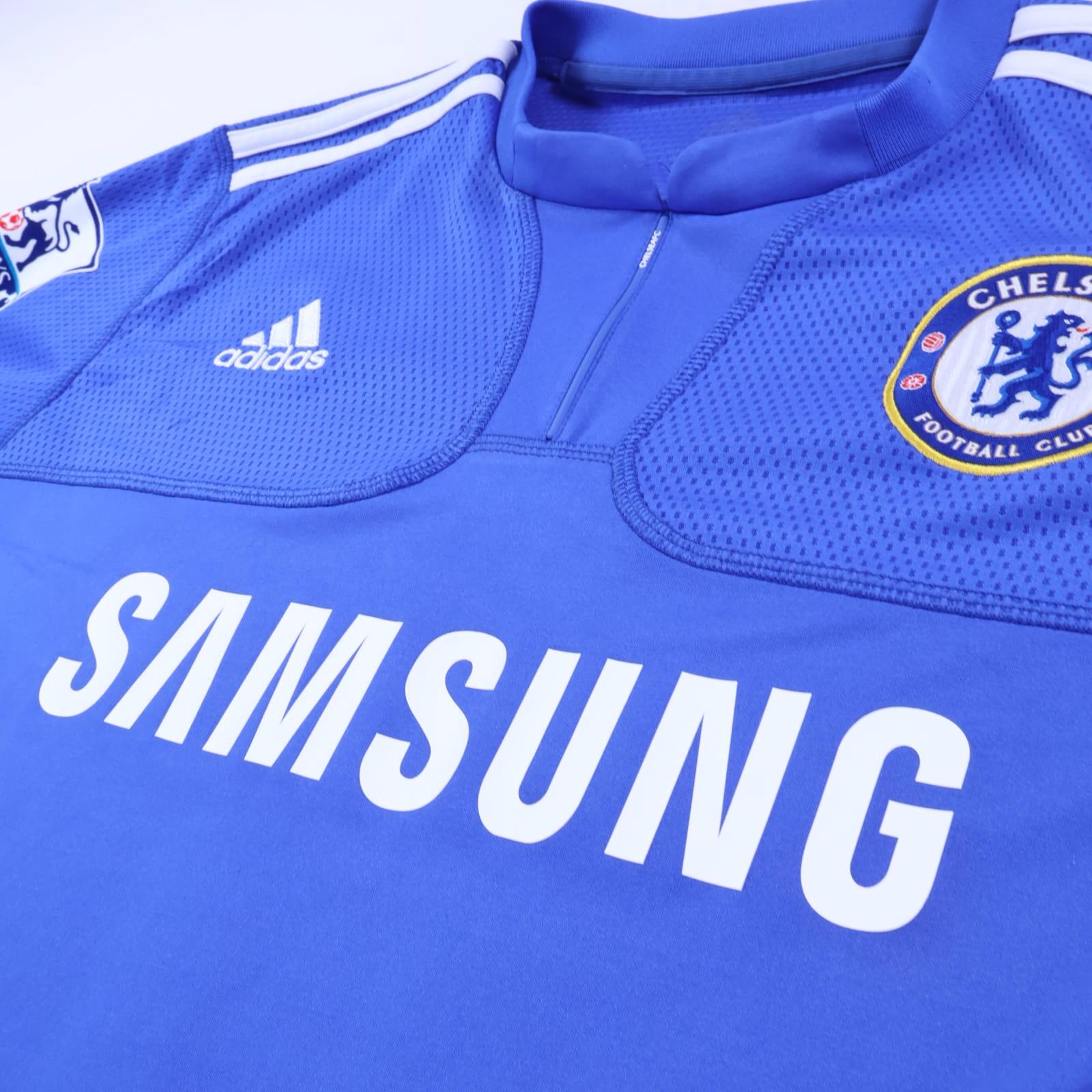 Chelsea Drogba #11 2009/10 Home Shirt - M