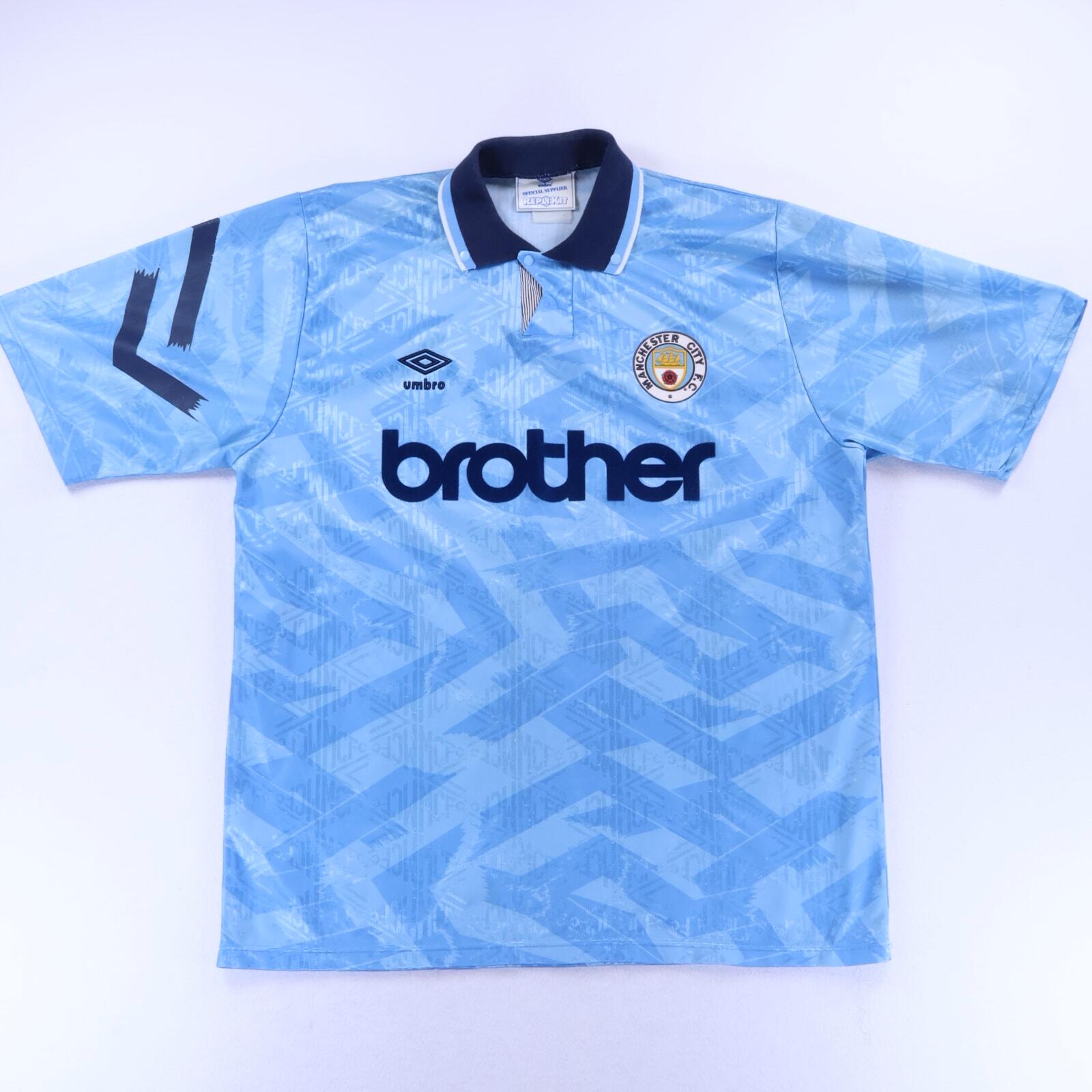 Manchester City 1989/91 Home Shirt - XL