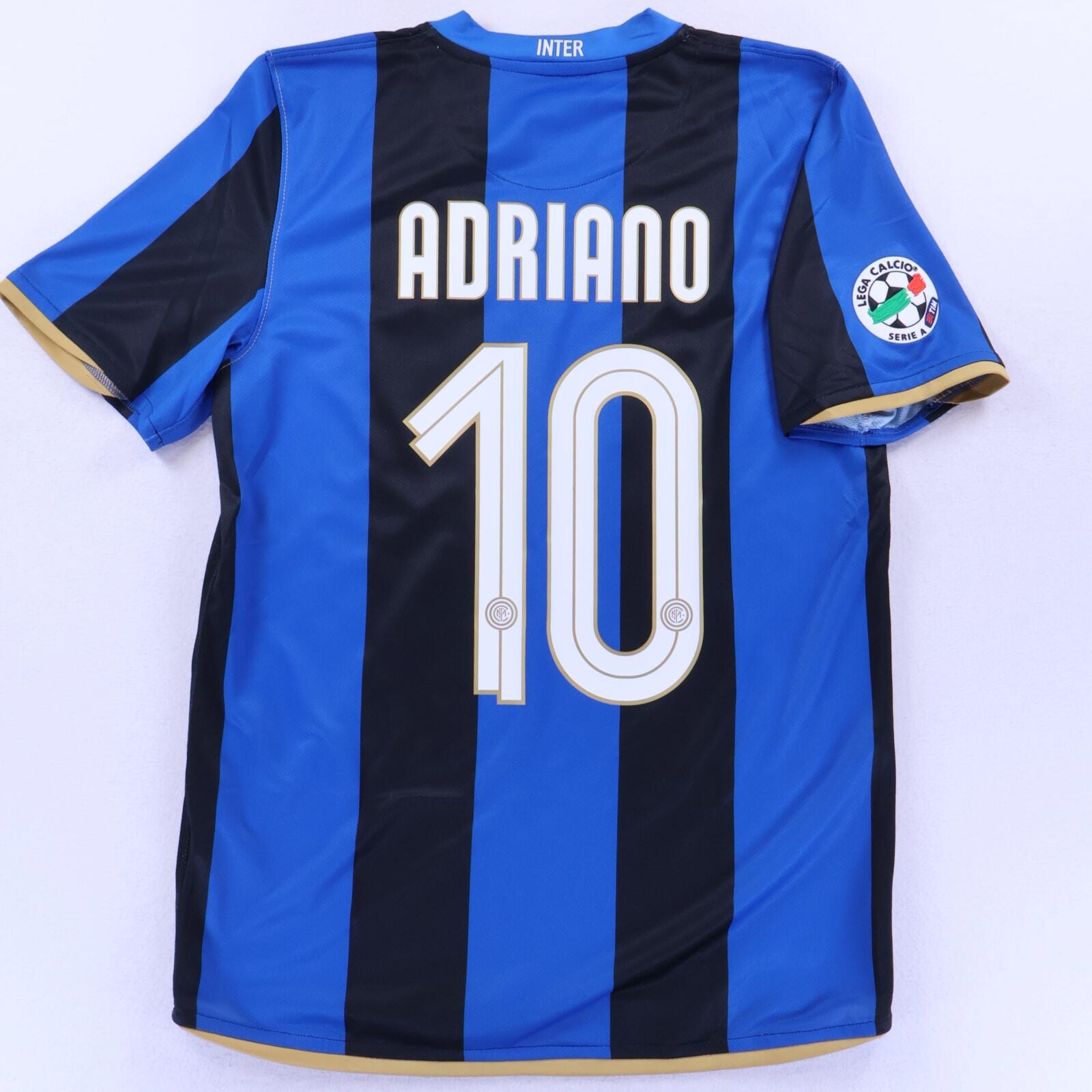 Inter Milan Adriano #10 2008/09 Home Shirt - S