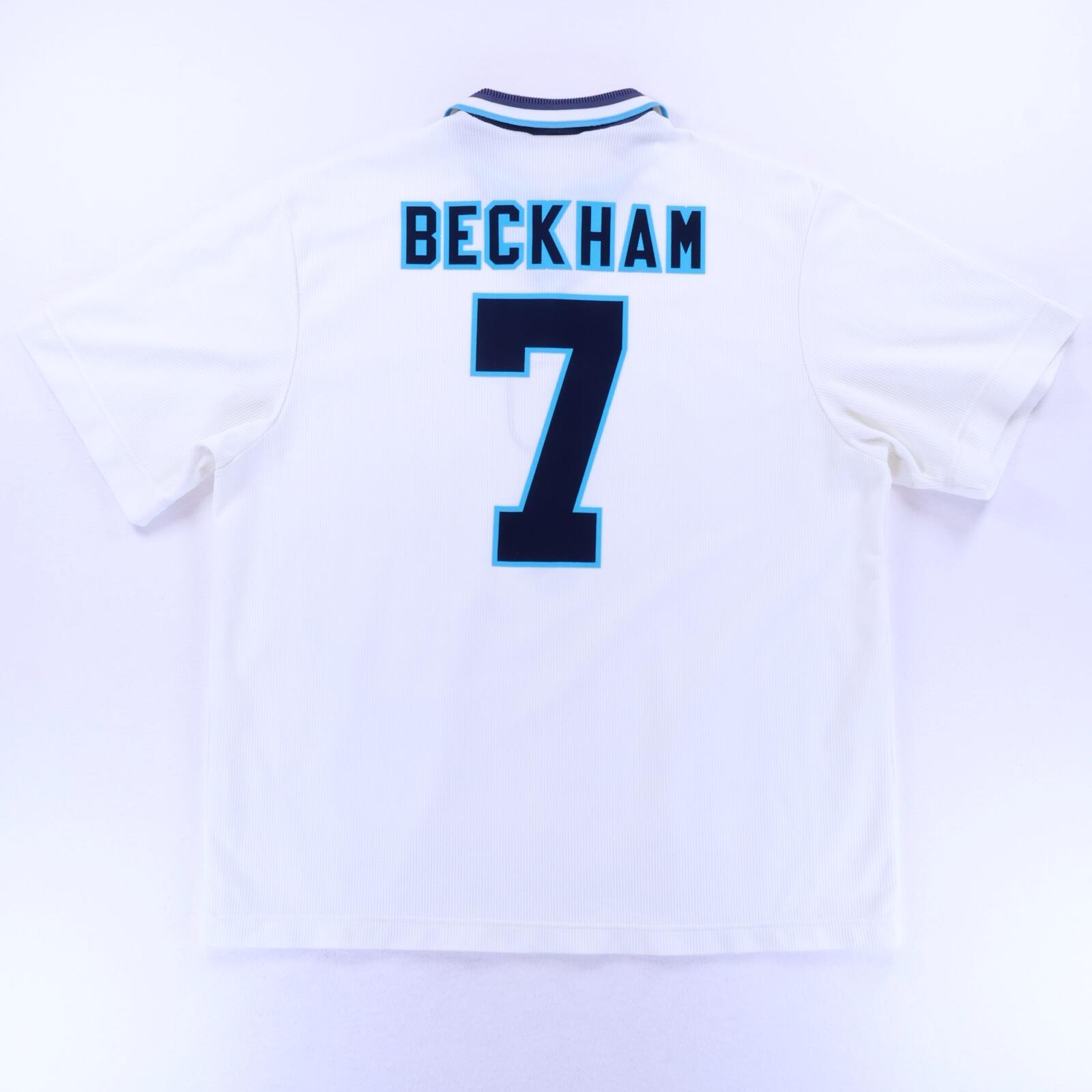 England Beckham #7 1995/97 Home Shirt - 2XL- FRONT
