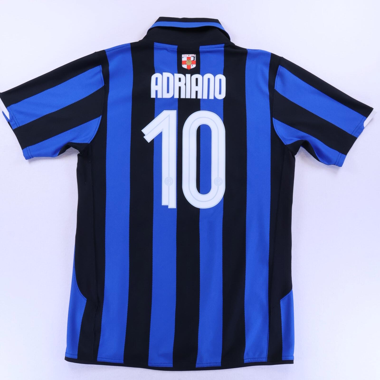 Inter Milan Adriano #10 2007/08 Home Shirt - L