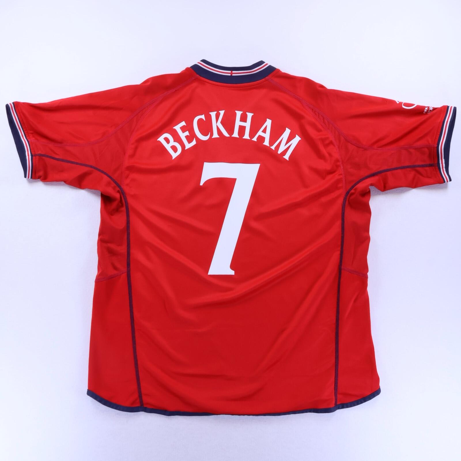 ウェア England Away 2004 #7 Beckham Reversible England Beckham #7 2002/04 Away Shirt - Reversible - XL