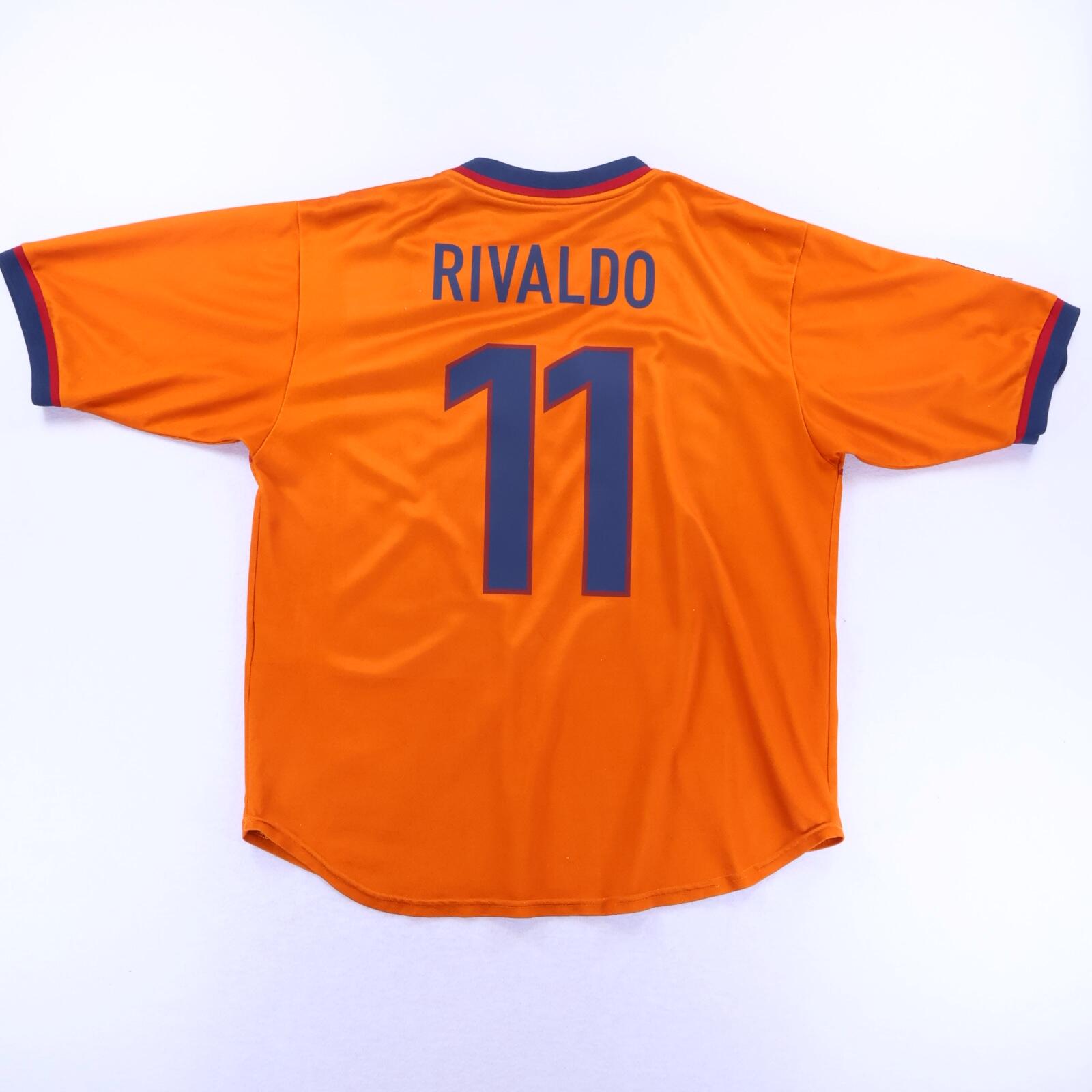 Barcelona Rivaldo #11 1998/99 Away Shirt - L