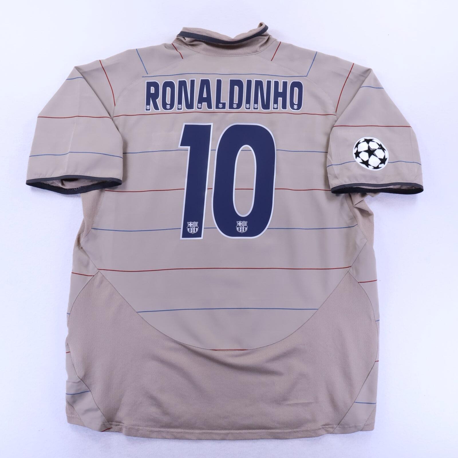 Barcelona Ronaldinho #10 2003/04 Away Shirt - XL