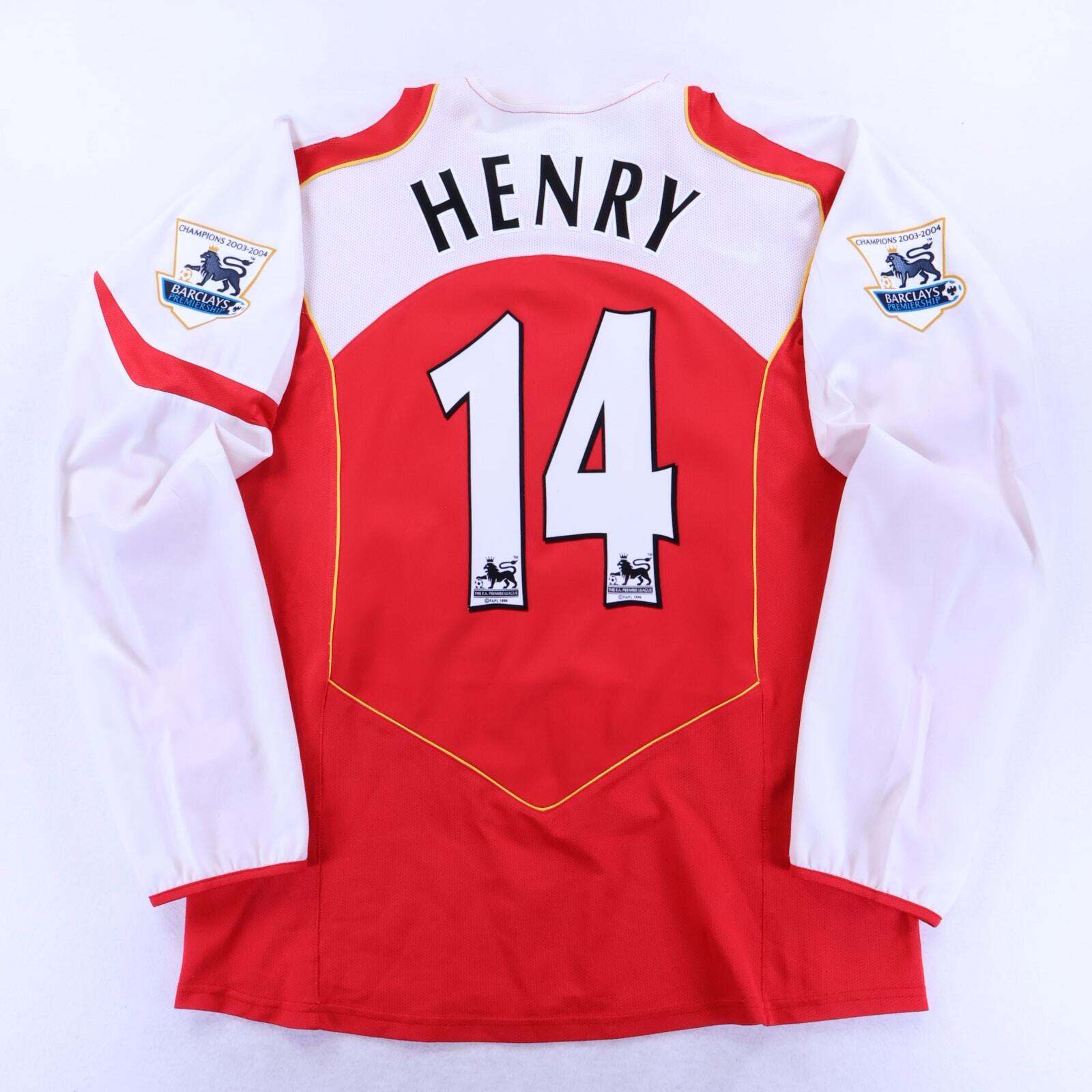 ウェア Arsenal FC 04/05 Long Sleeve Henry 14 Arsenal Henry #14 2004/05 Home Shirt - Long Sleeve - XL