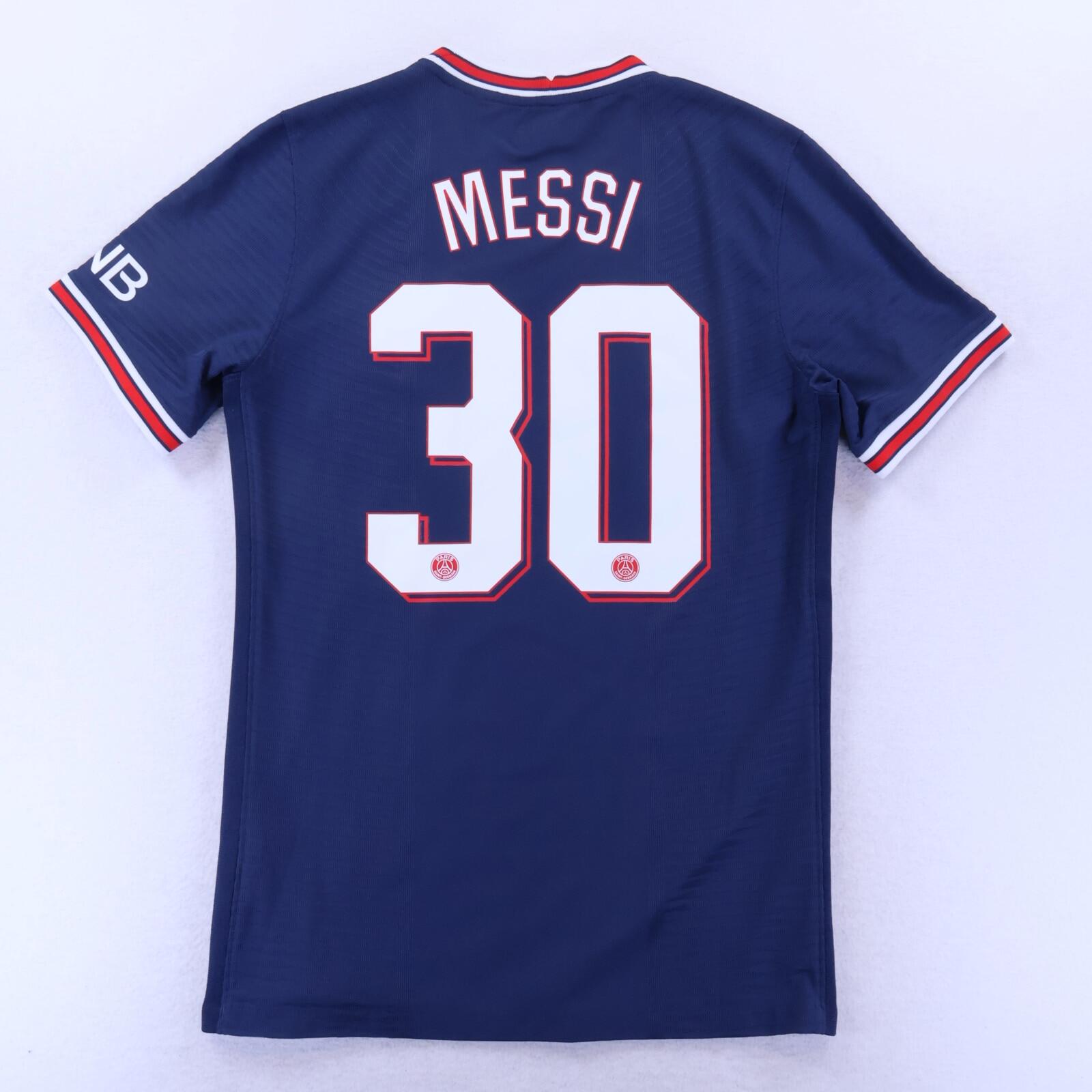 Paris Saint-Germain F.C Messi #30 2021/22 Home Shirt - Player Issue - S