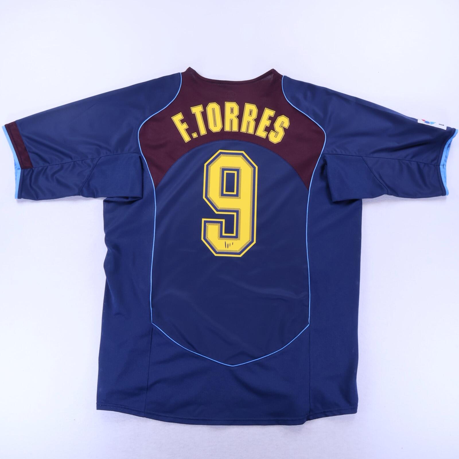 ウェア F. TORRES #9 Spain away 2004/05 2 layers MINT* Atlético De Madrid F. Torres #9 2004/05 Away Shirt - XL