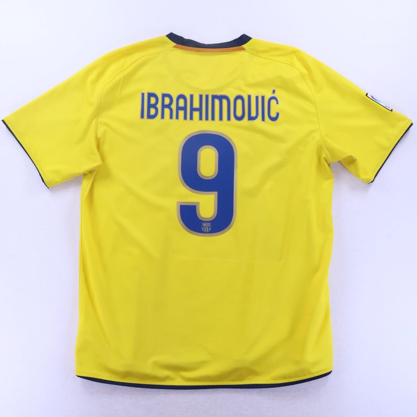 Barcelona Ibrahimović #9 2008/09 Away Shirt - XL