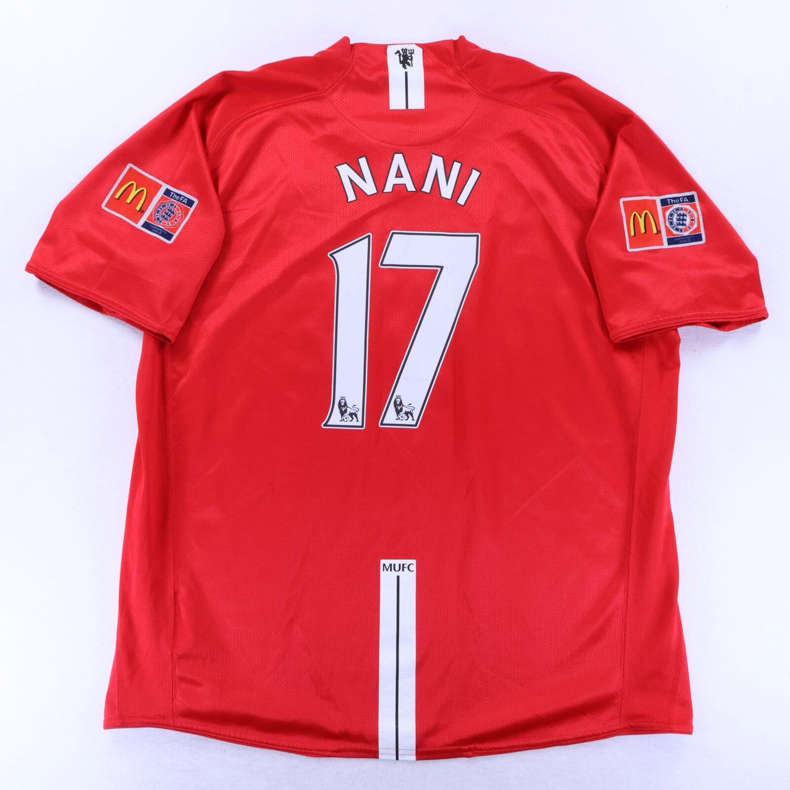 Manchester United Nani #17 2007/09 Home Shirt - 2XL