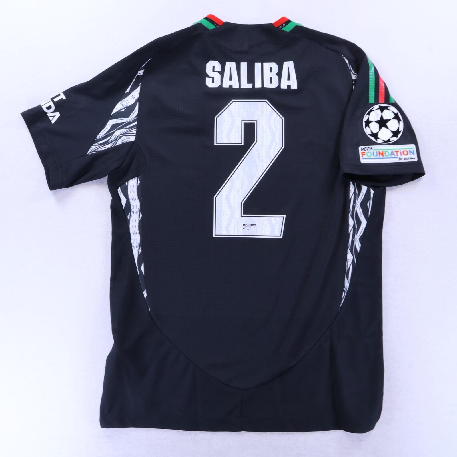 NWT* Arsenal Saliba #2 2024/25 Kit Room Away Shirt - M