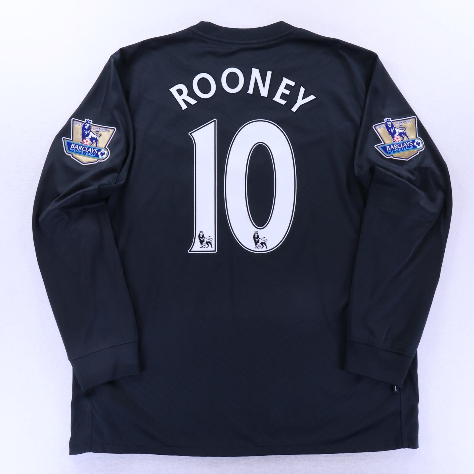 *MINT* Manchester United Rooney 2009/10 Away Shirt - Long Sleeve - XL