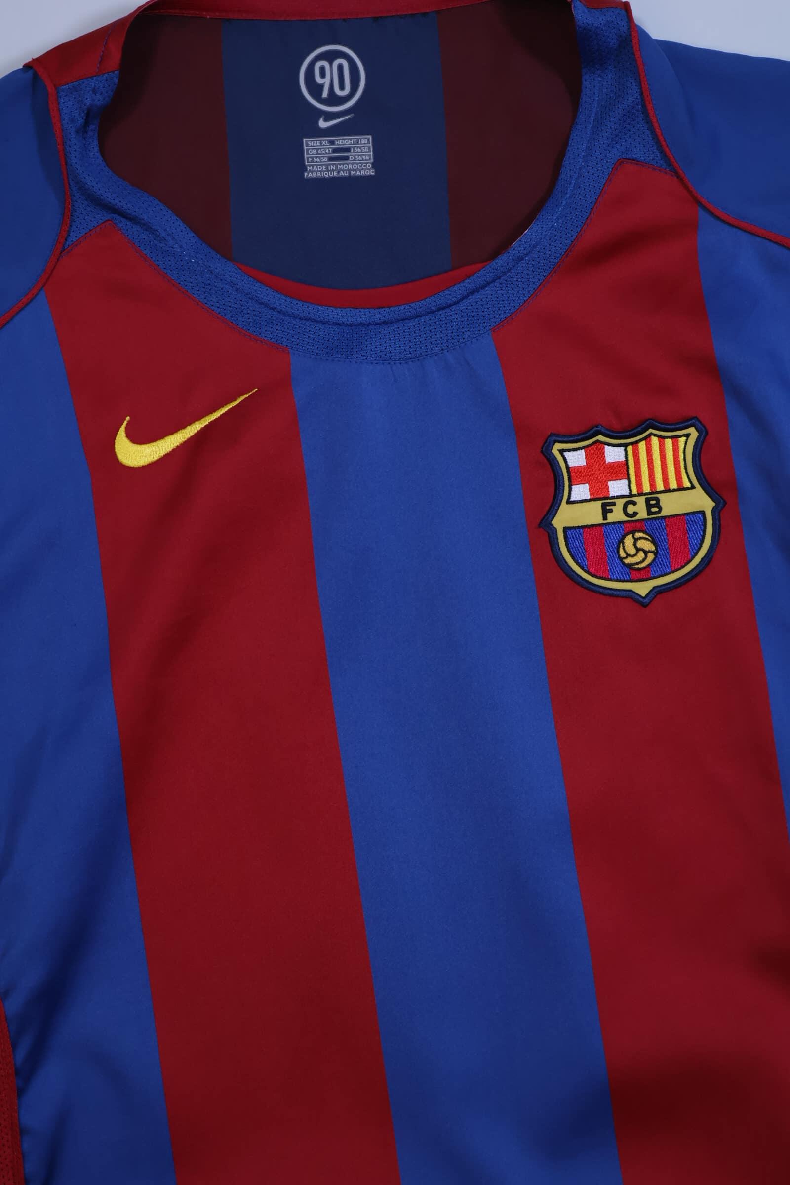 2004/05 - FC BARCELONA - LARSSON - #7 - HOME SHIRT - XL