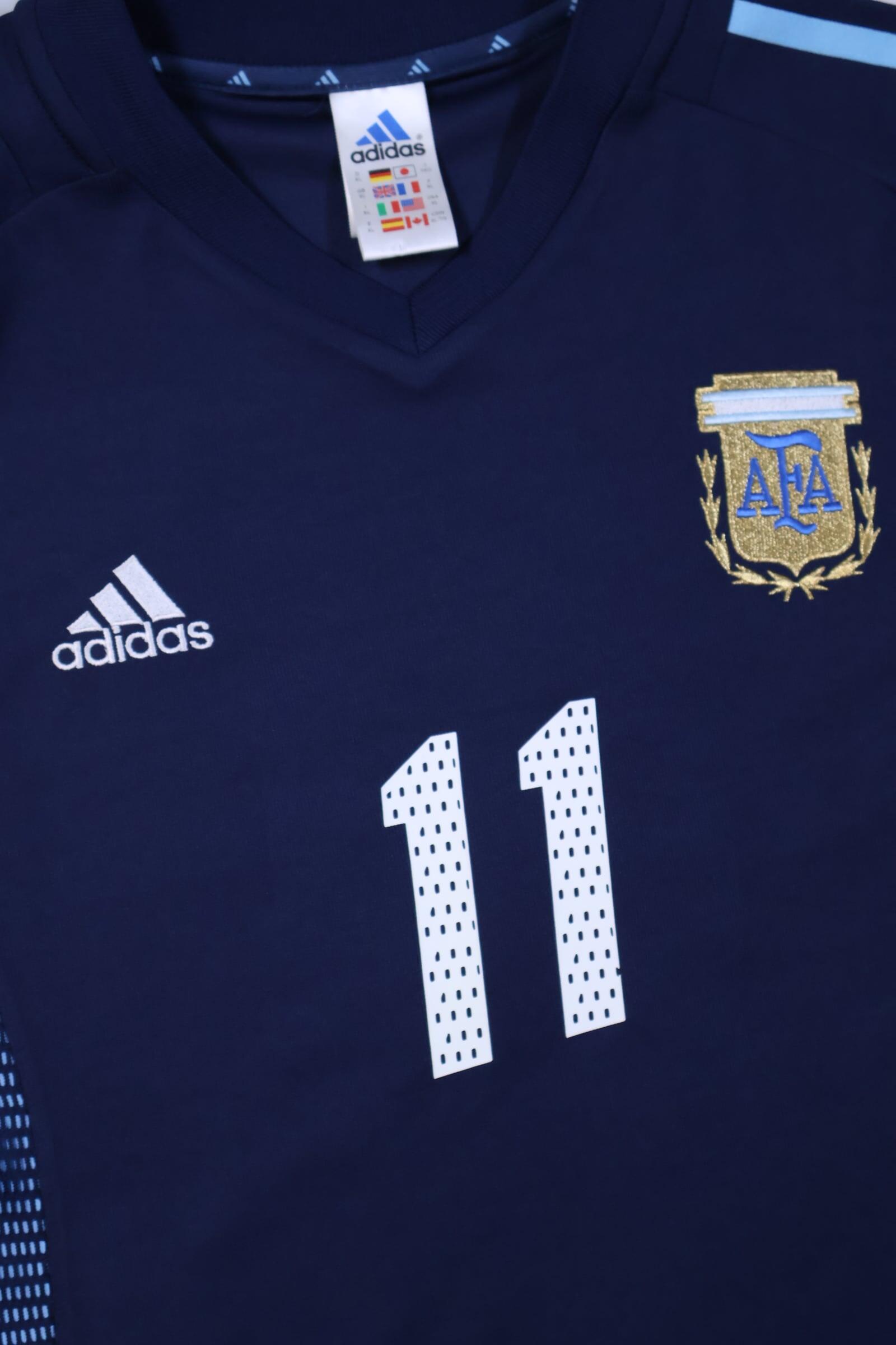 2002/02 - ARGENTINA - VERON - #11 - WORLD CUP AWAY SHIRT - XL