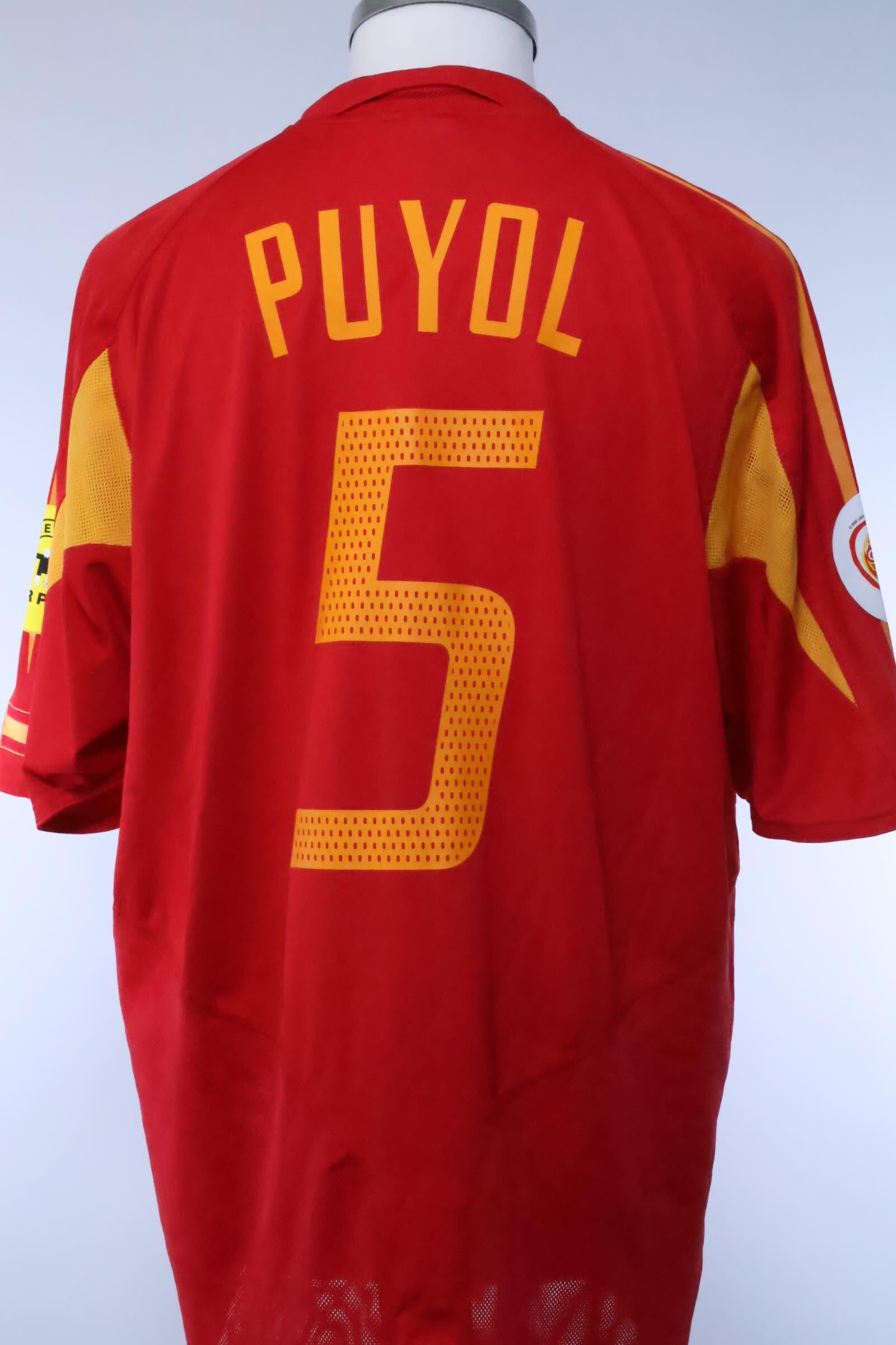 2004/06 - SPAIN - PUYOL - #5 - HOME SHIRT - XL
