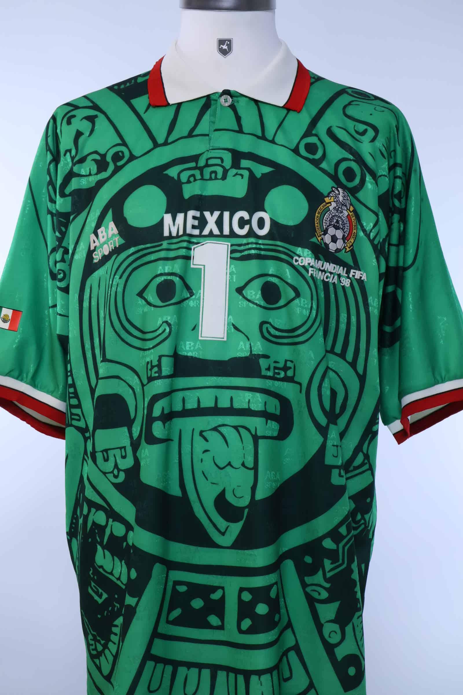 Mexico 1998/98 Campos #1 Home Shirt - World Cup - XL