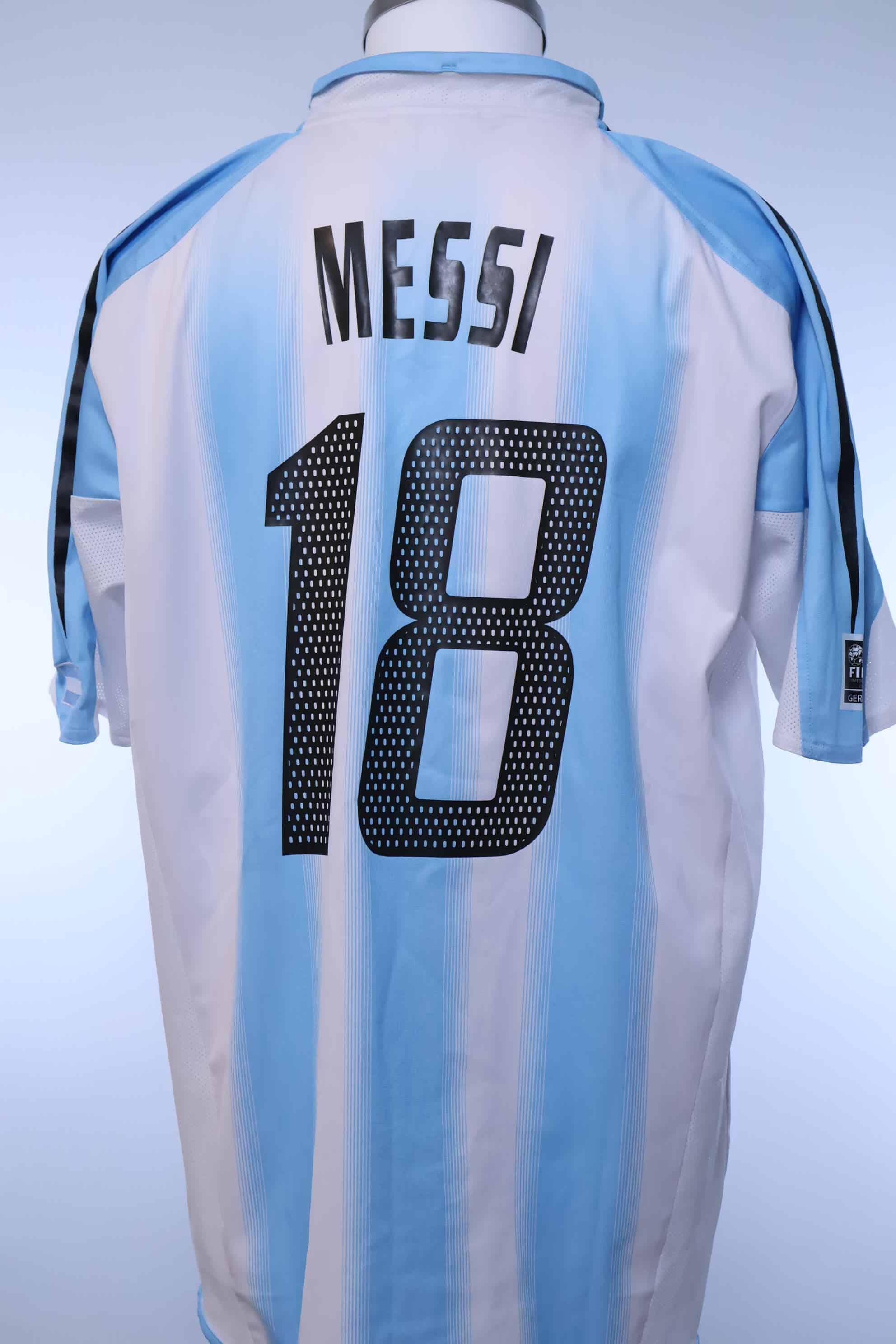 アルゼンチン/2004年/A #18 メッシ Argentina 2004/ Messi #18 Home Shirt - L