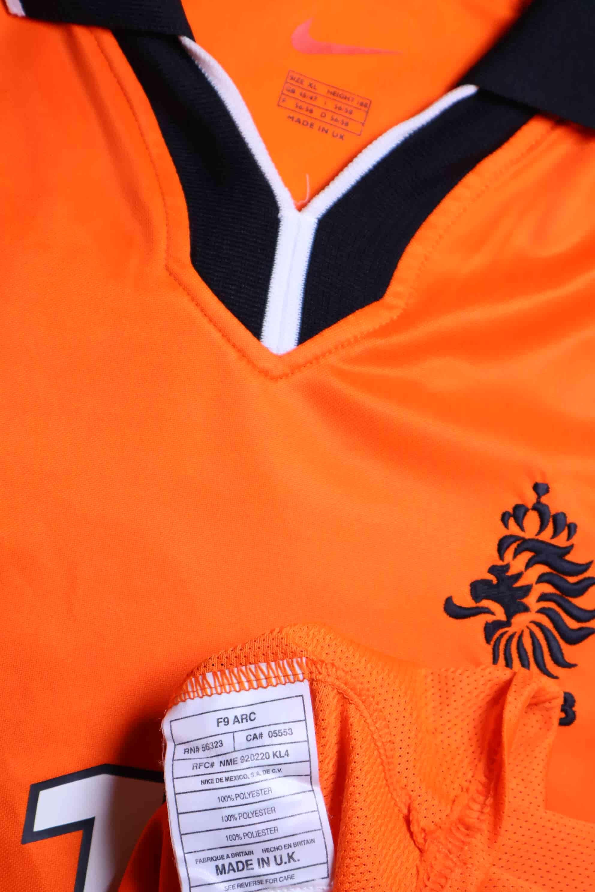 Netherlands 1998/00 Bergkamp #10 Home Shirt - XL