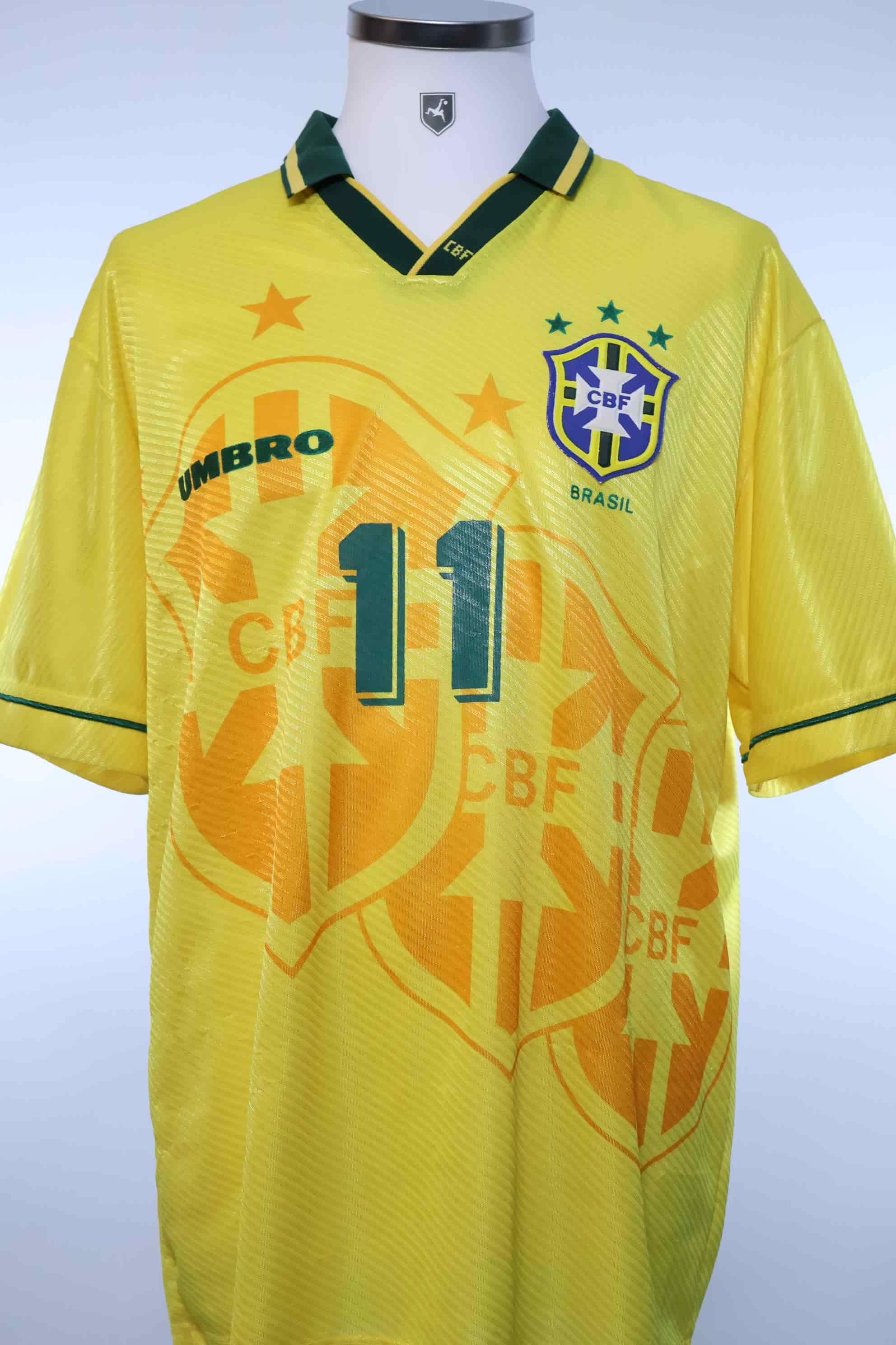 Brazil Romario #11 1994/95 Home Shirt - XL