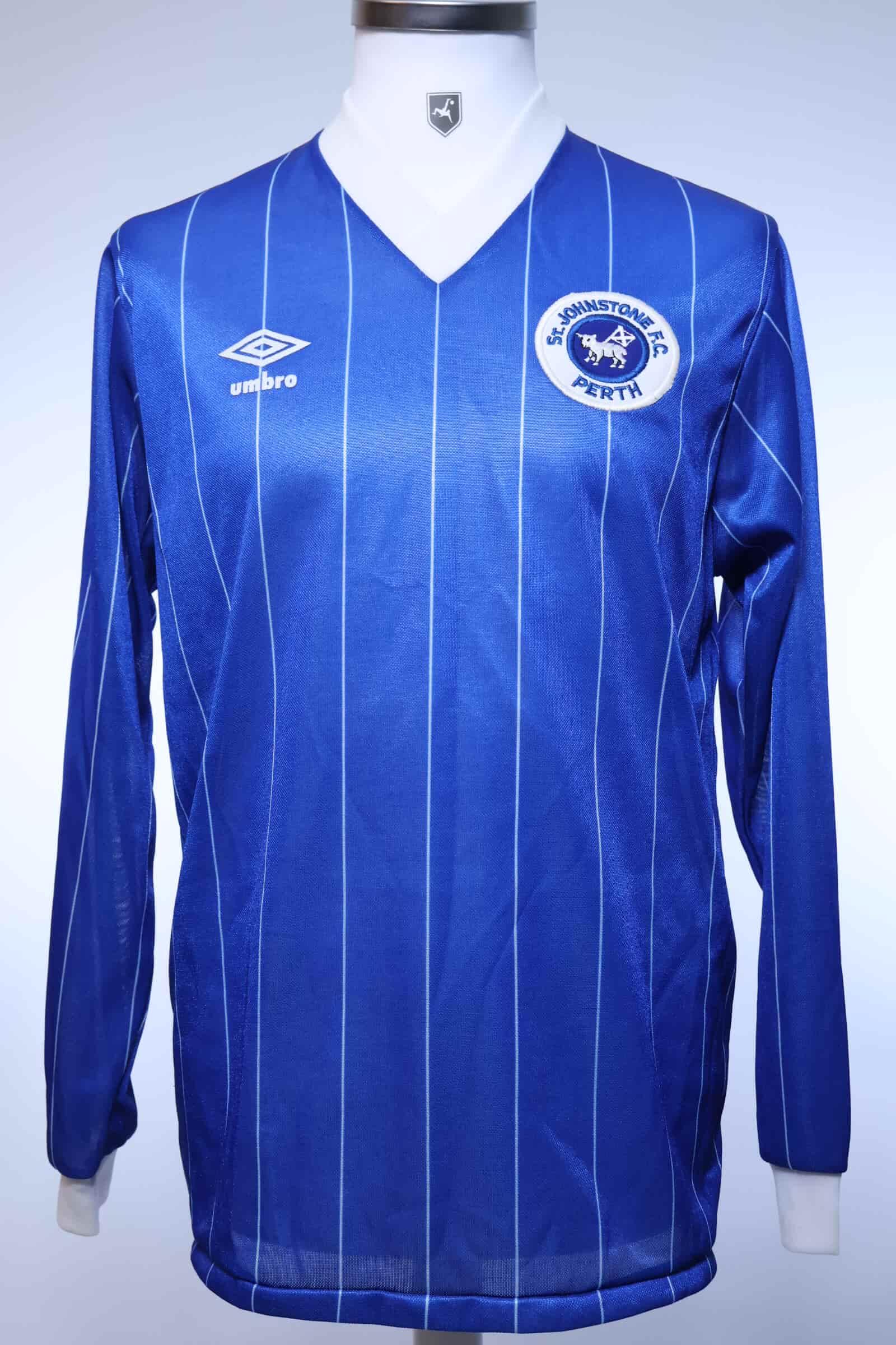 St.Johnstone 1982/86 Home Shirt - M- FRONT