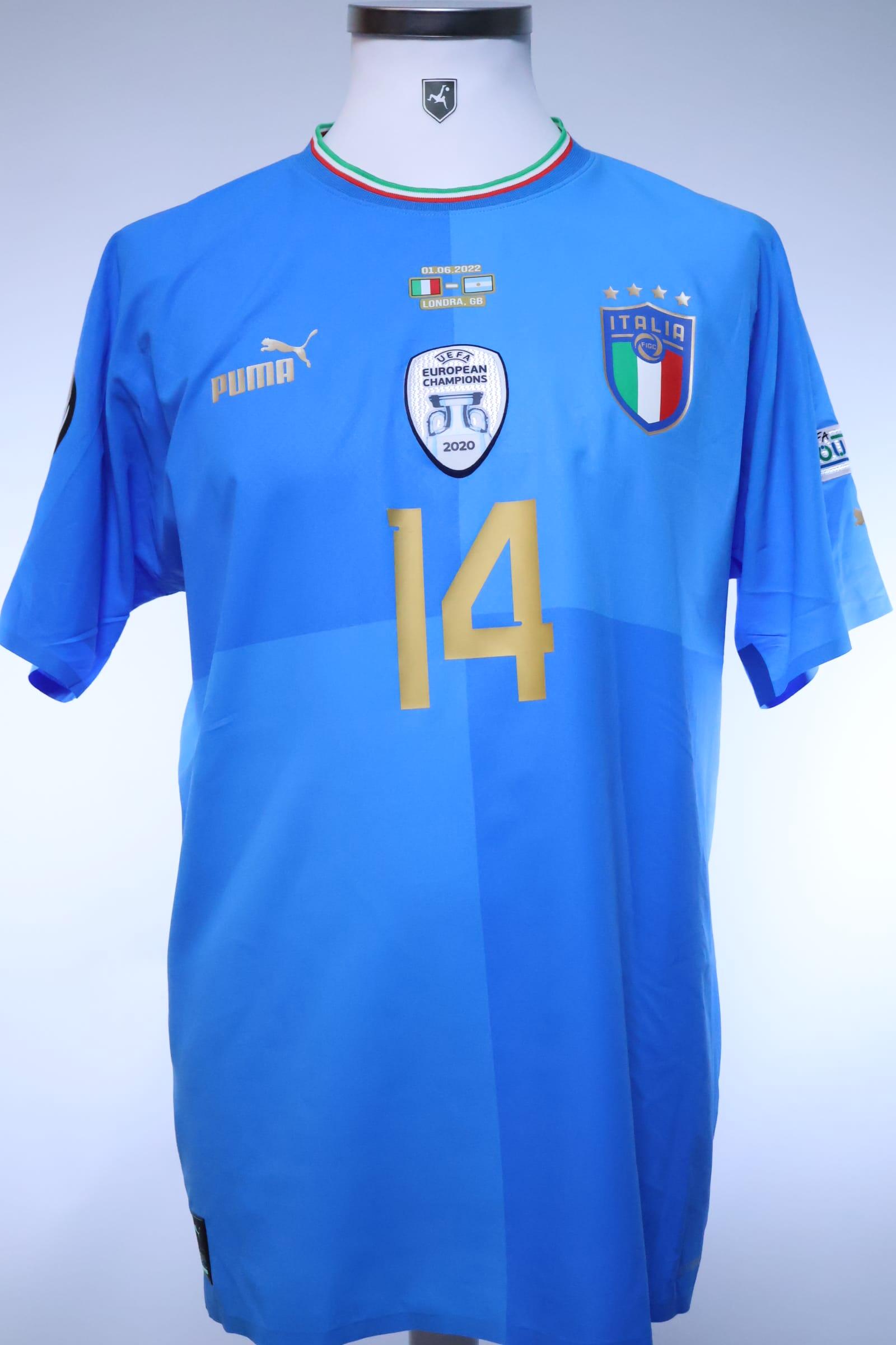 Italy Chiesa #14 2020/ Home Shirt - L