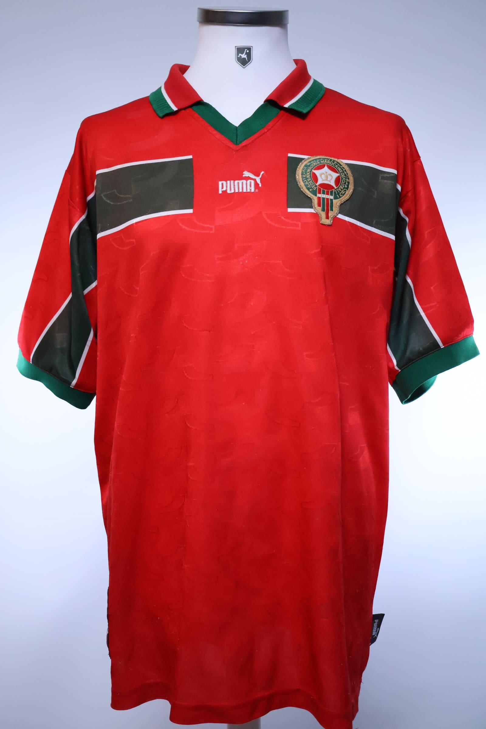 ●1998 WOLRDCHAMPIONSSHIPS 　５コセット Morocco 1998/ World Cup Home Shirt - XL