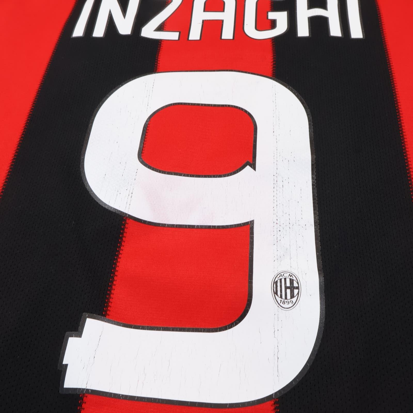 Ac Milan Inzaghi #9 2010/11 Home Shirt - M