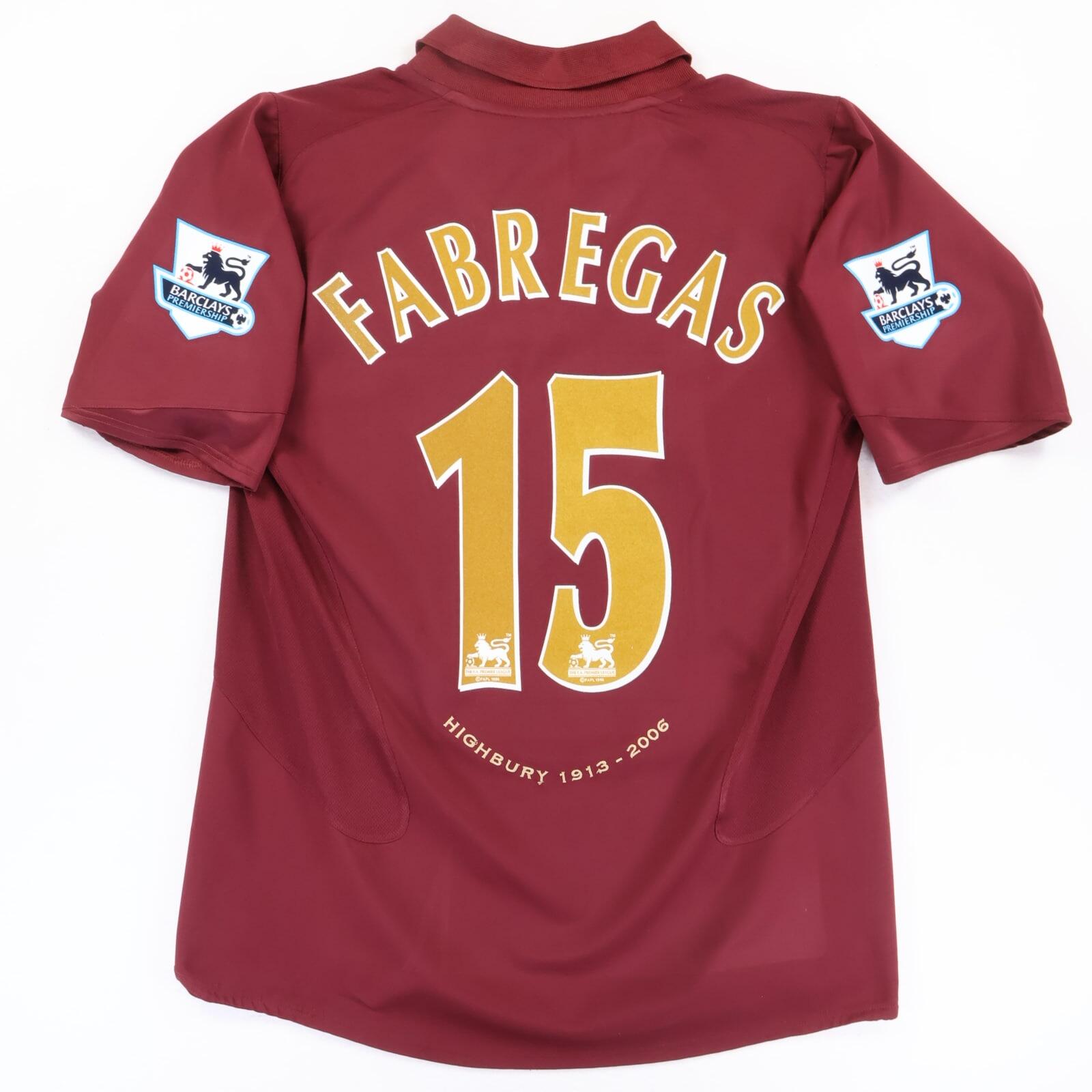 Arsenal Fabregas #15 2005/06 Home Shirt - L