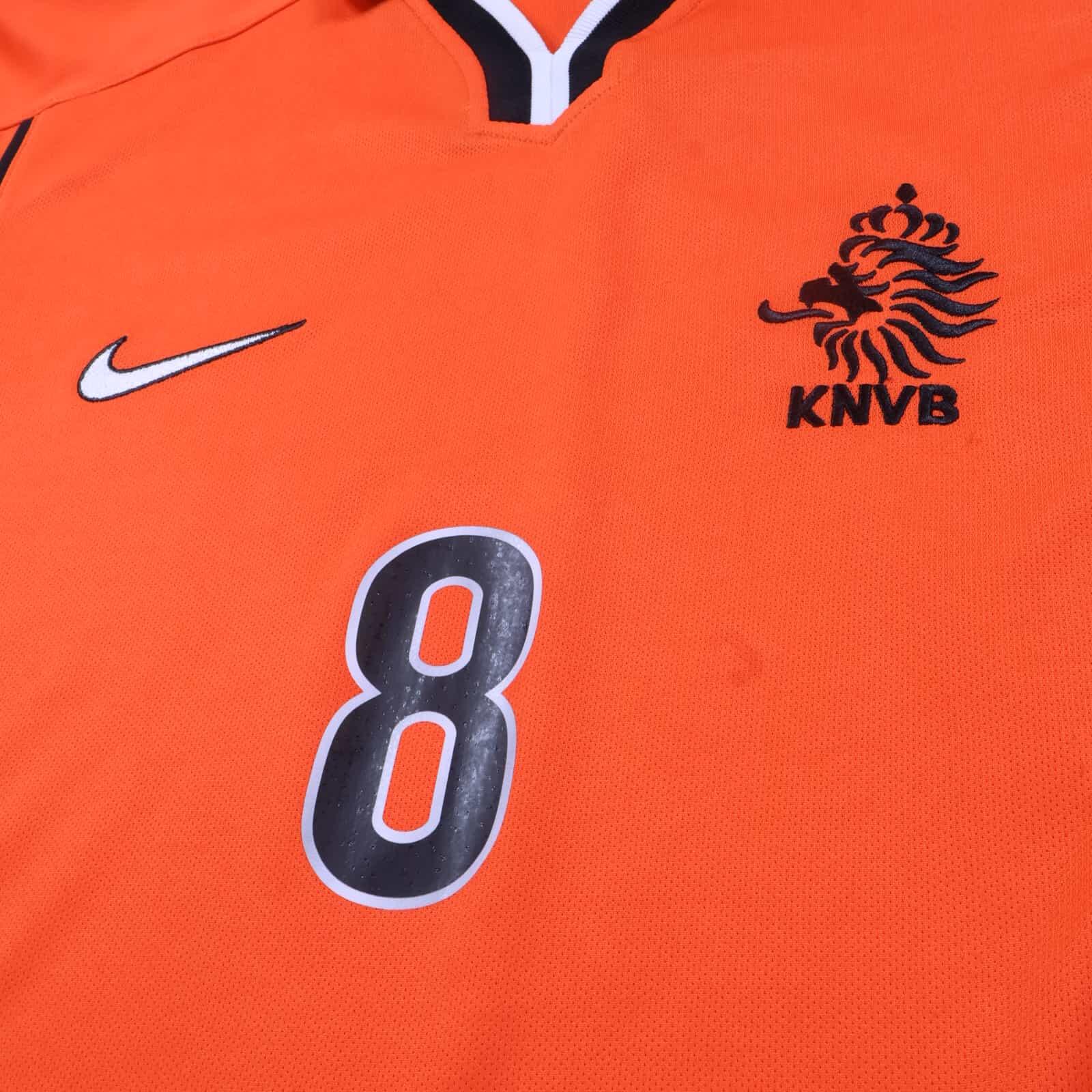 Netherlands Bergkamp #8 1998/00 Home Shirt - L