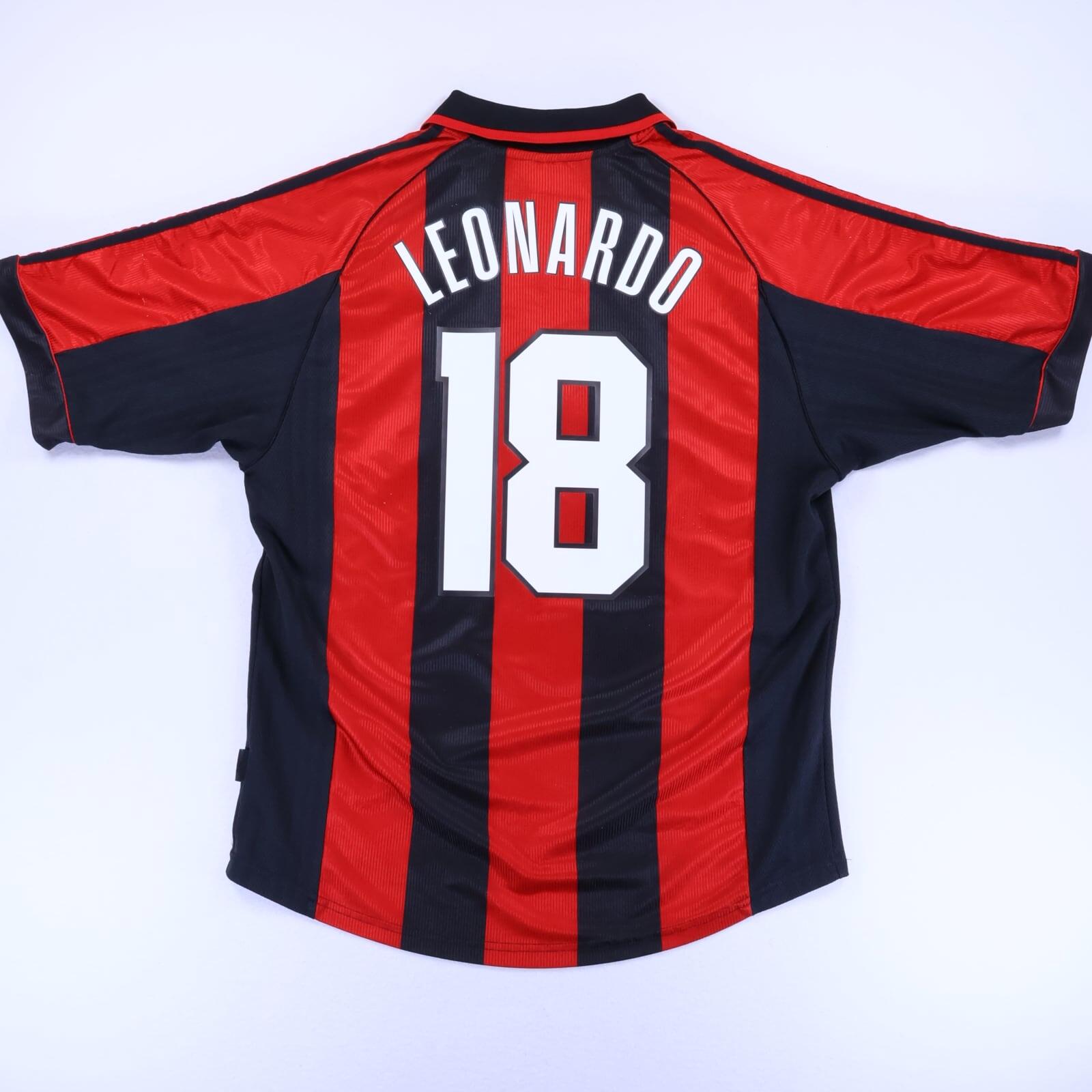98/99 ACミラン  #18LEONARDO Ac Milan Leonardo #18 1998/99 Home Shirt - M