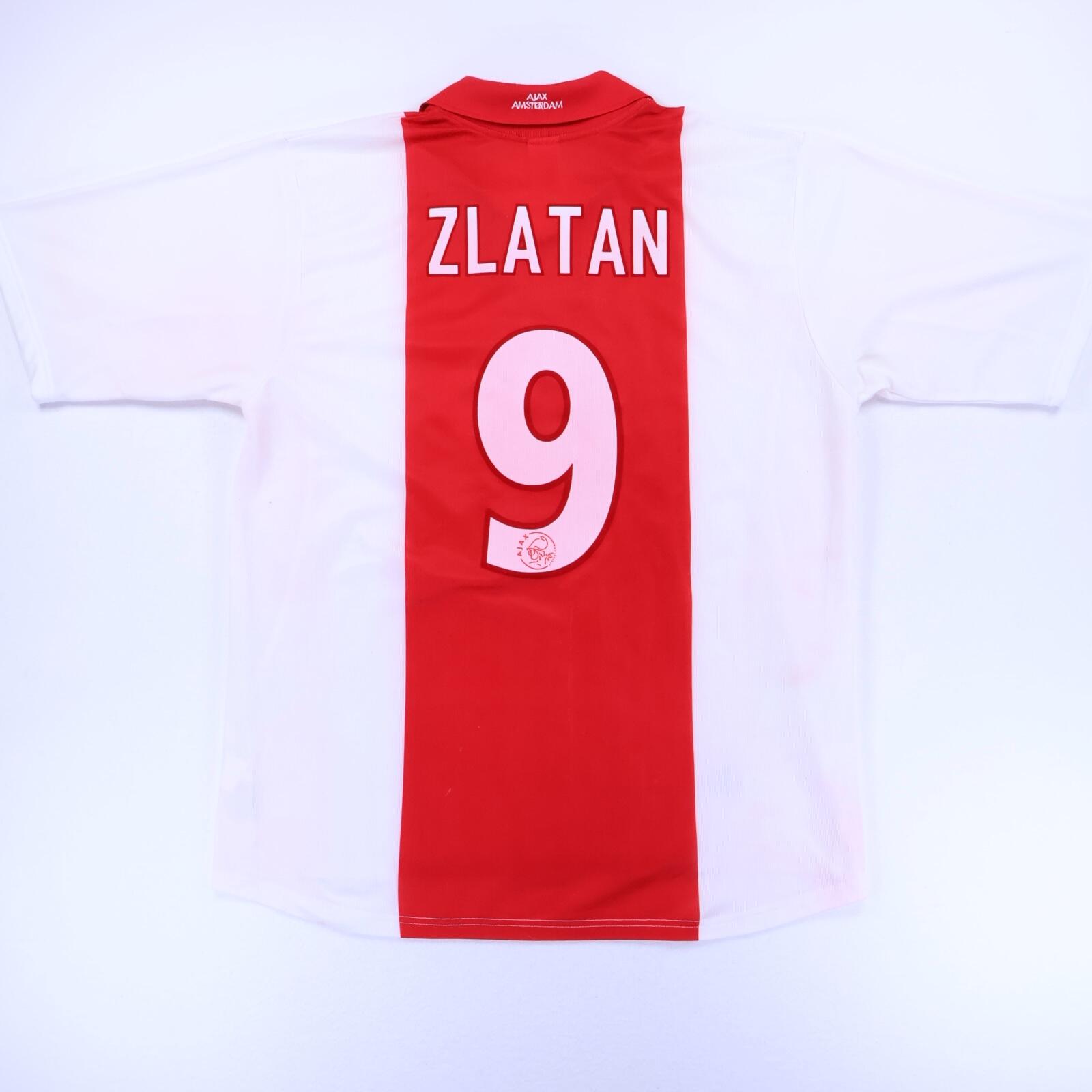 Ajax Zlatan #9 2001/02 Home Shirt - XL