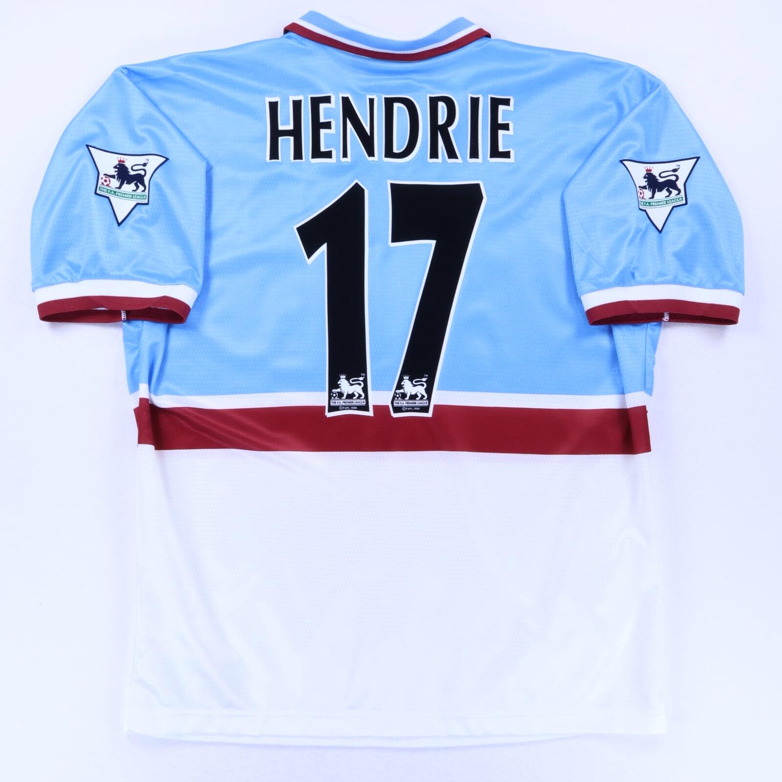  Aston Villa レプリカユニフォーム Aston Villa Hendrie #17 1997/98 Away Shirt - XL