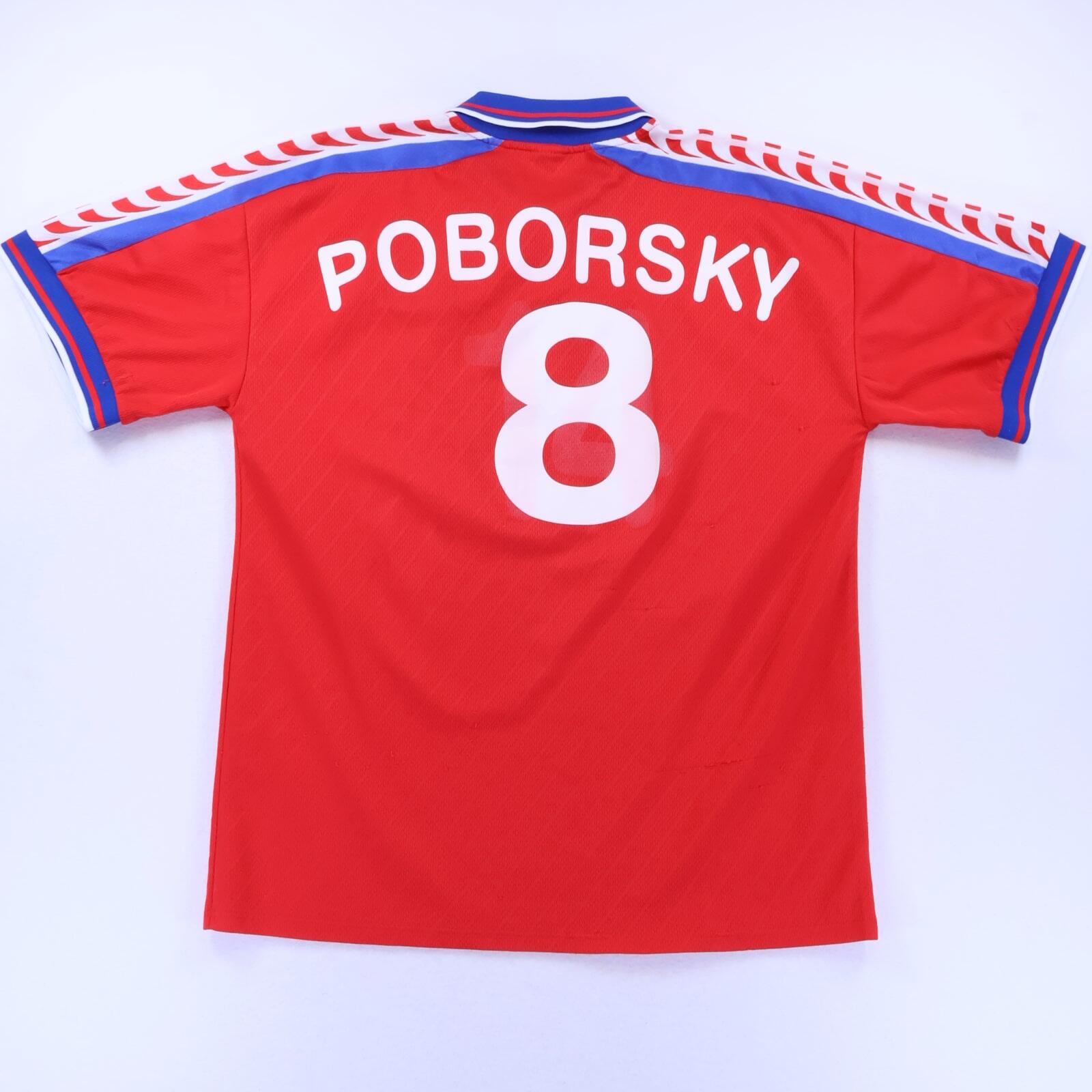 Czech Republic Poborsky #8 1996/98 Home Shirt - XL