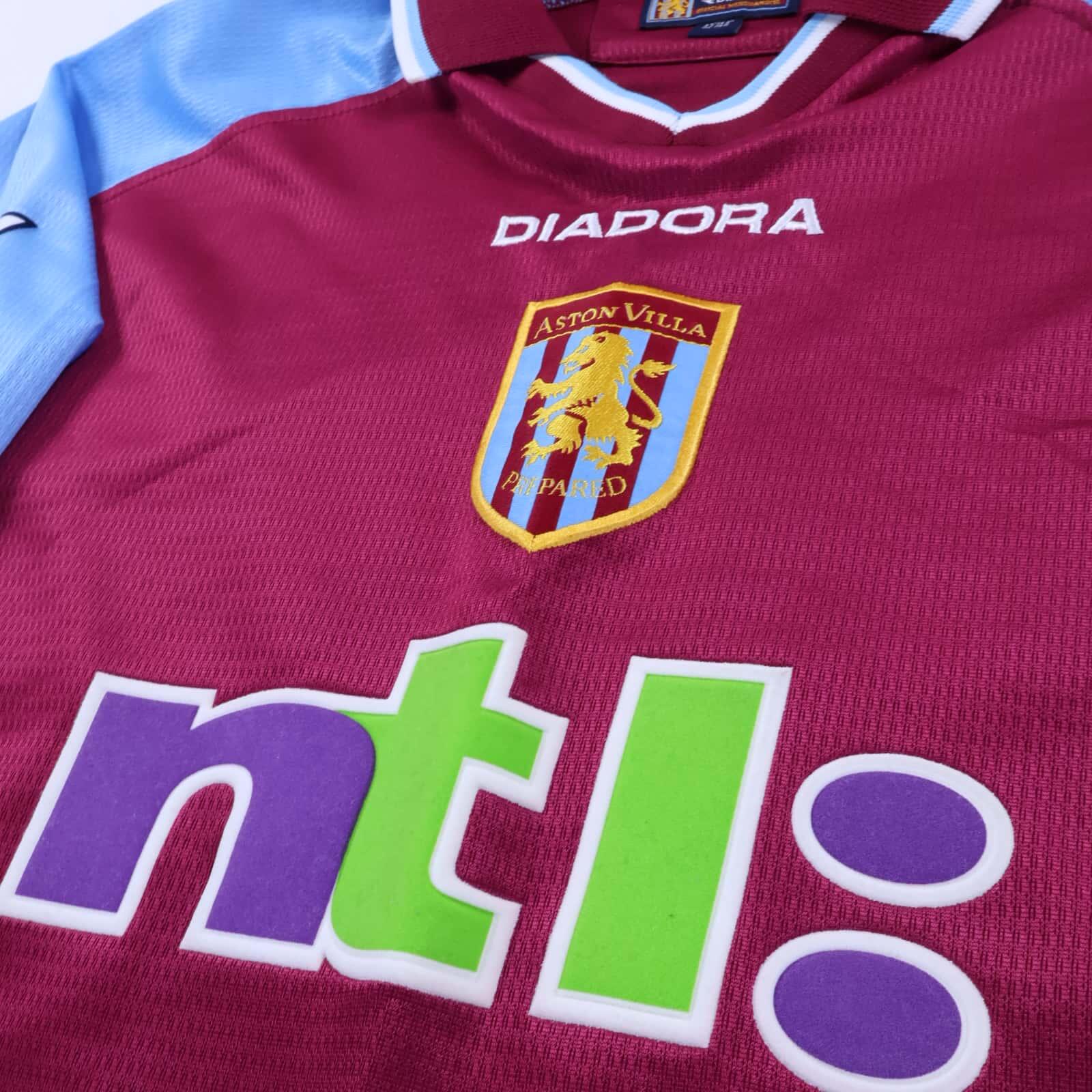 Aston Villa Ginola #14 2000/01 Home Shirt - L