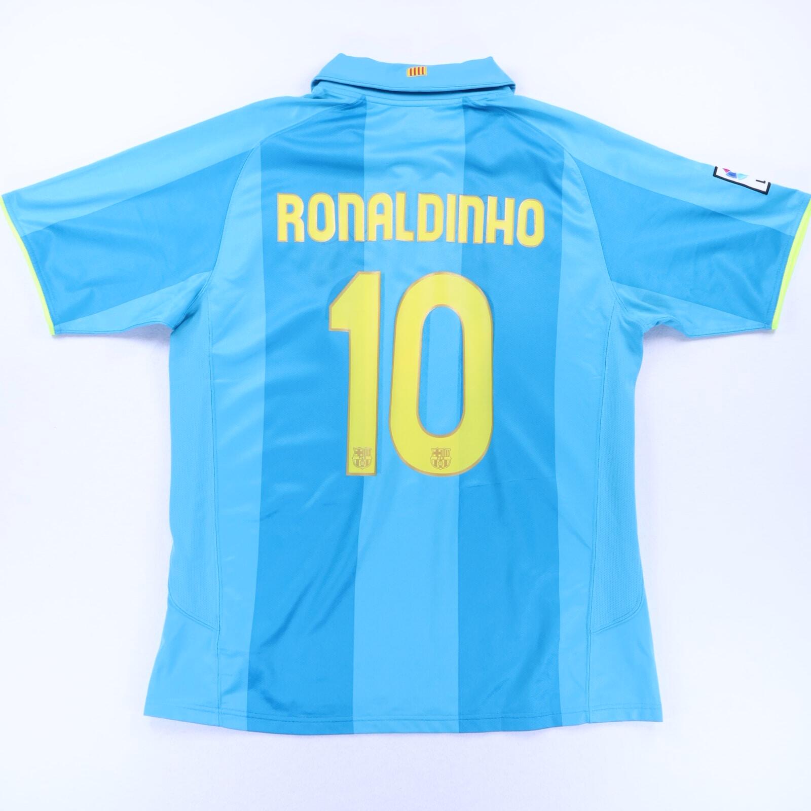Barcelona Ronaldinho #10 2007/08 Away Shirt - XL