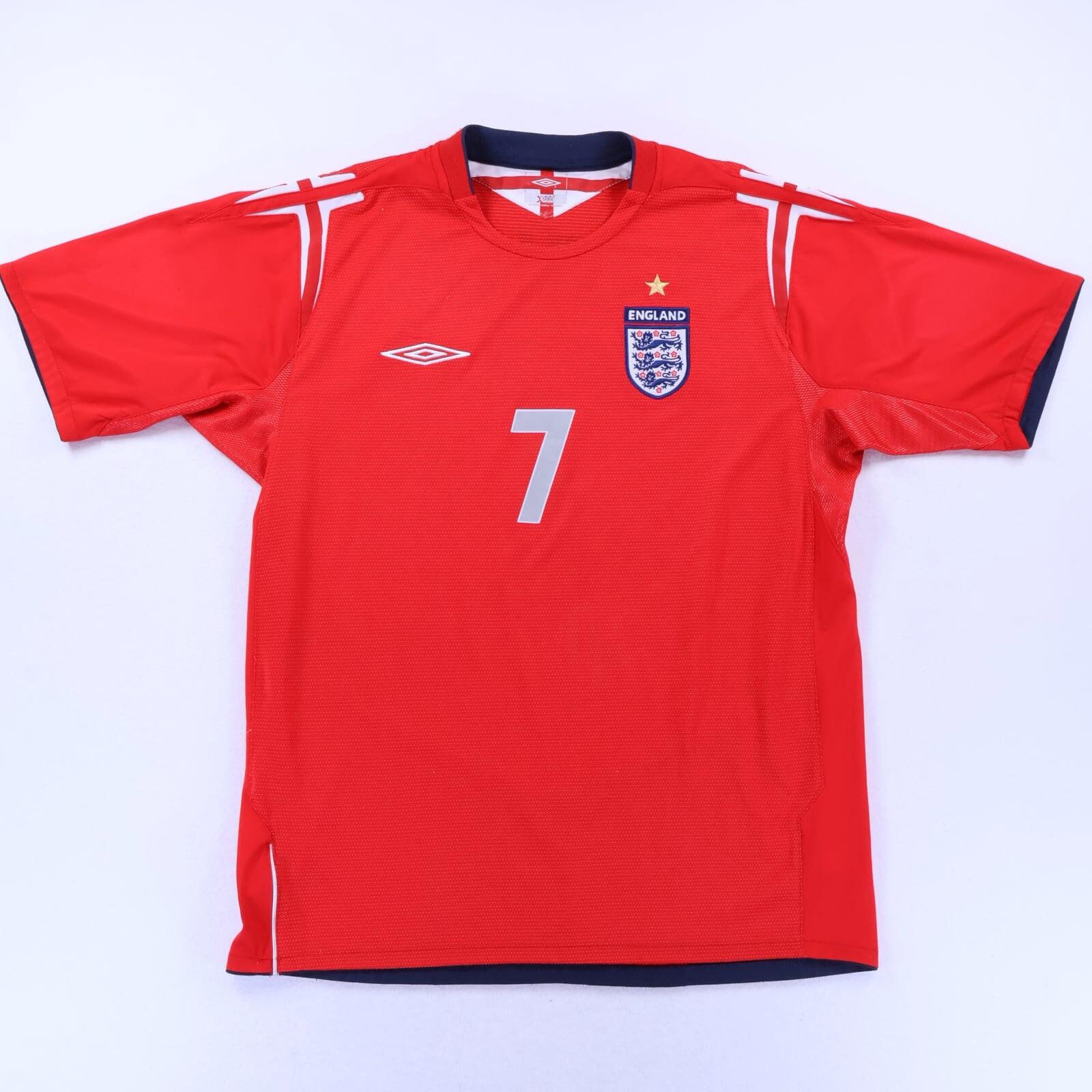 England Beckham #7 2004/06 Away Shirt - L