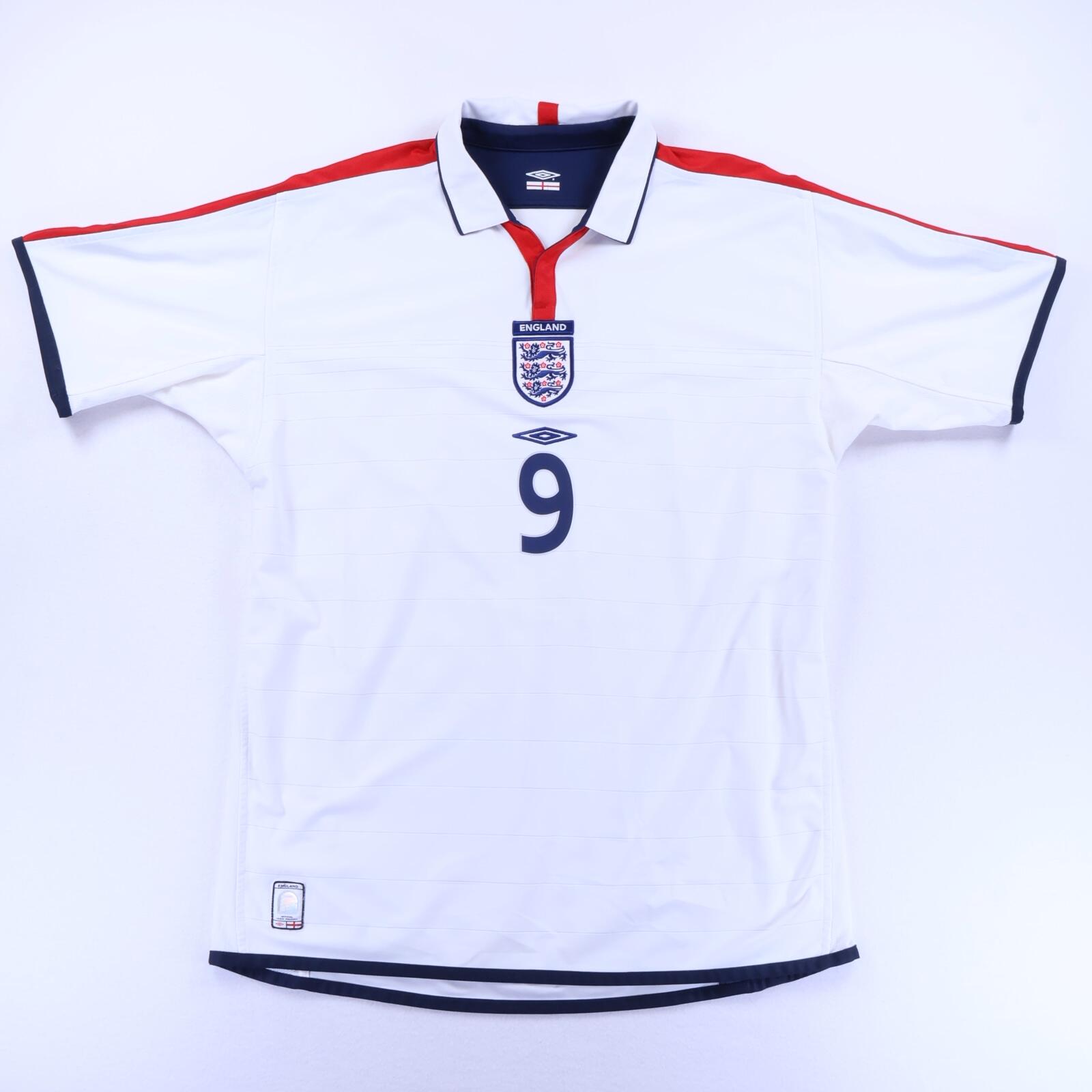 England Rooney #9 2003/05 Home Shirt - Reversible - XL