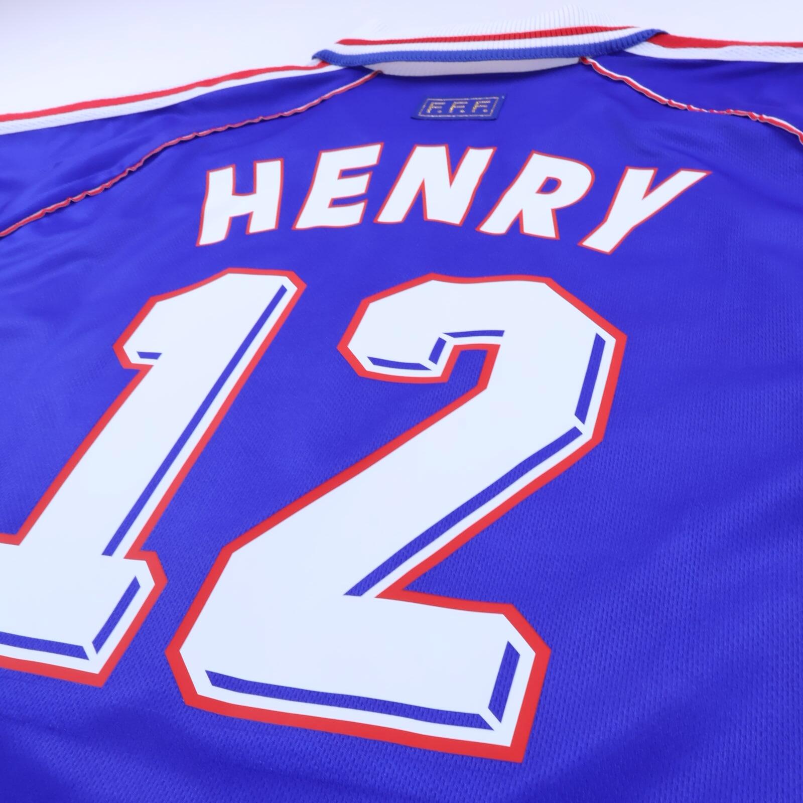 France Henry #12 1998/00 Home Shirt - L