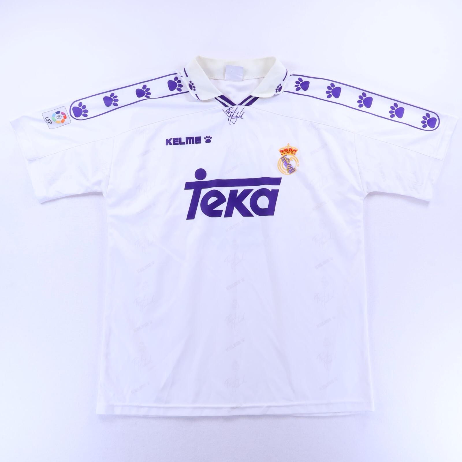 Real Madrid Mijatovic #8 1994/96 Home Shirt - XL