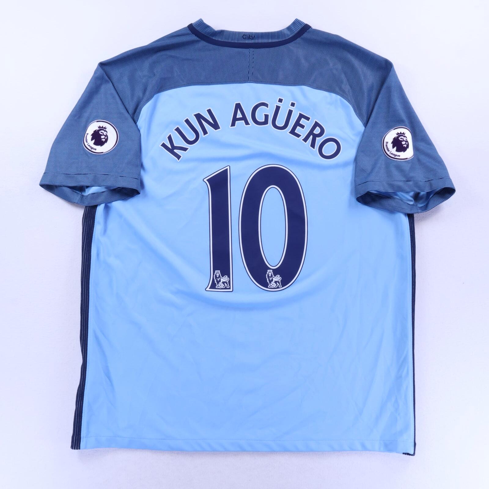 Manchester City Kun Aügero #10 2016/17 Home Shirt - XL