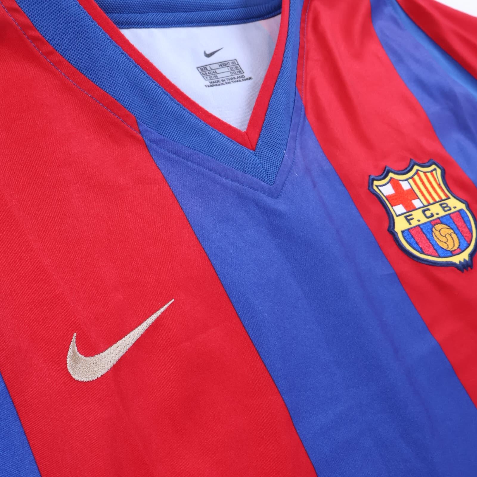 Barcelona Kluivert #9 2002/03 Home Shirt - L