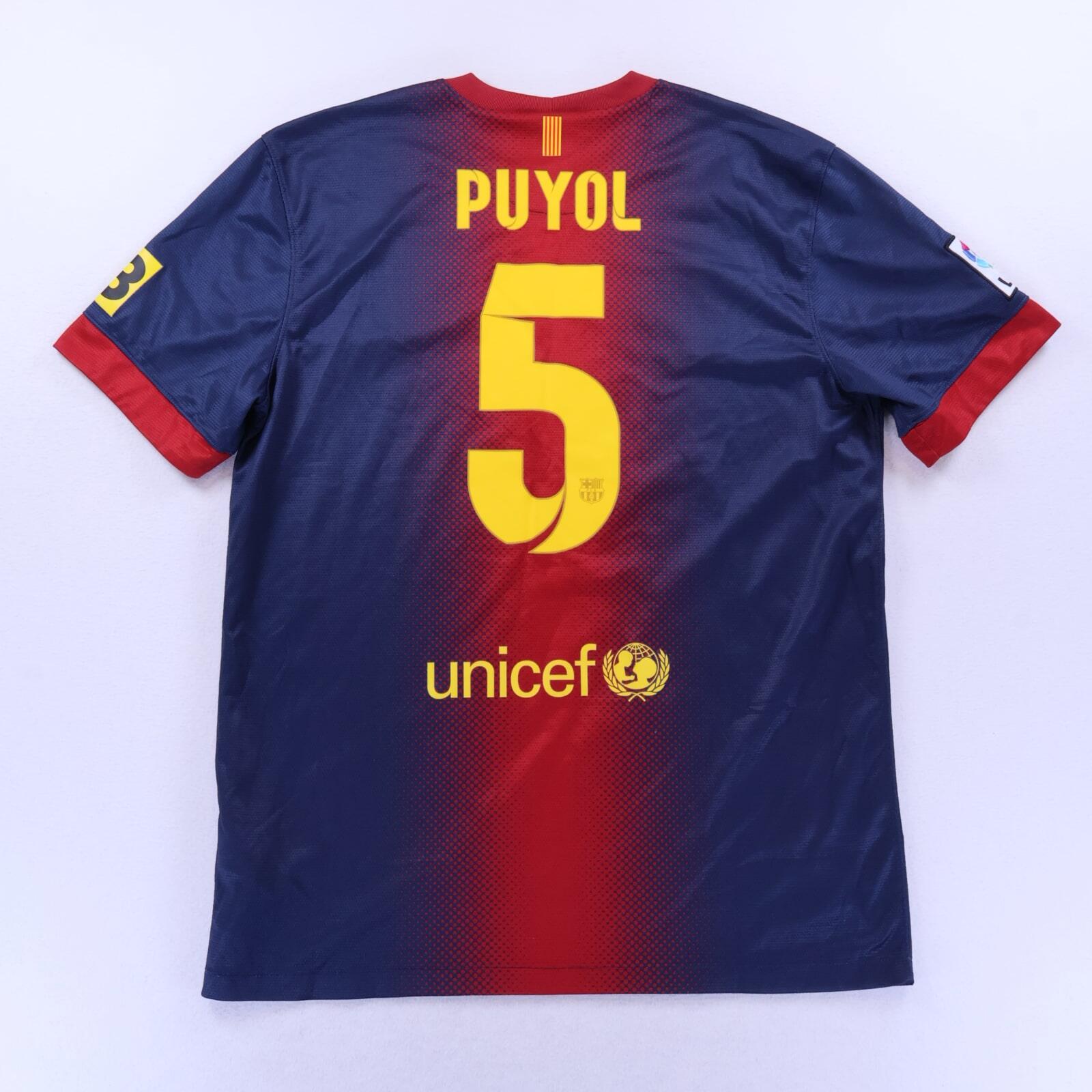FC Barcelona Puyol 5番 シャツ Barcelona Puyol #5 2012/13 Home Shirt - L