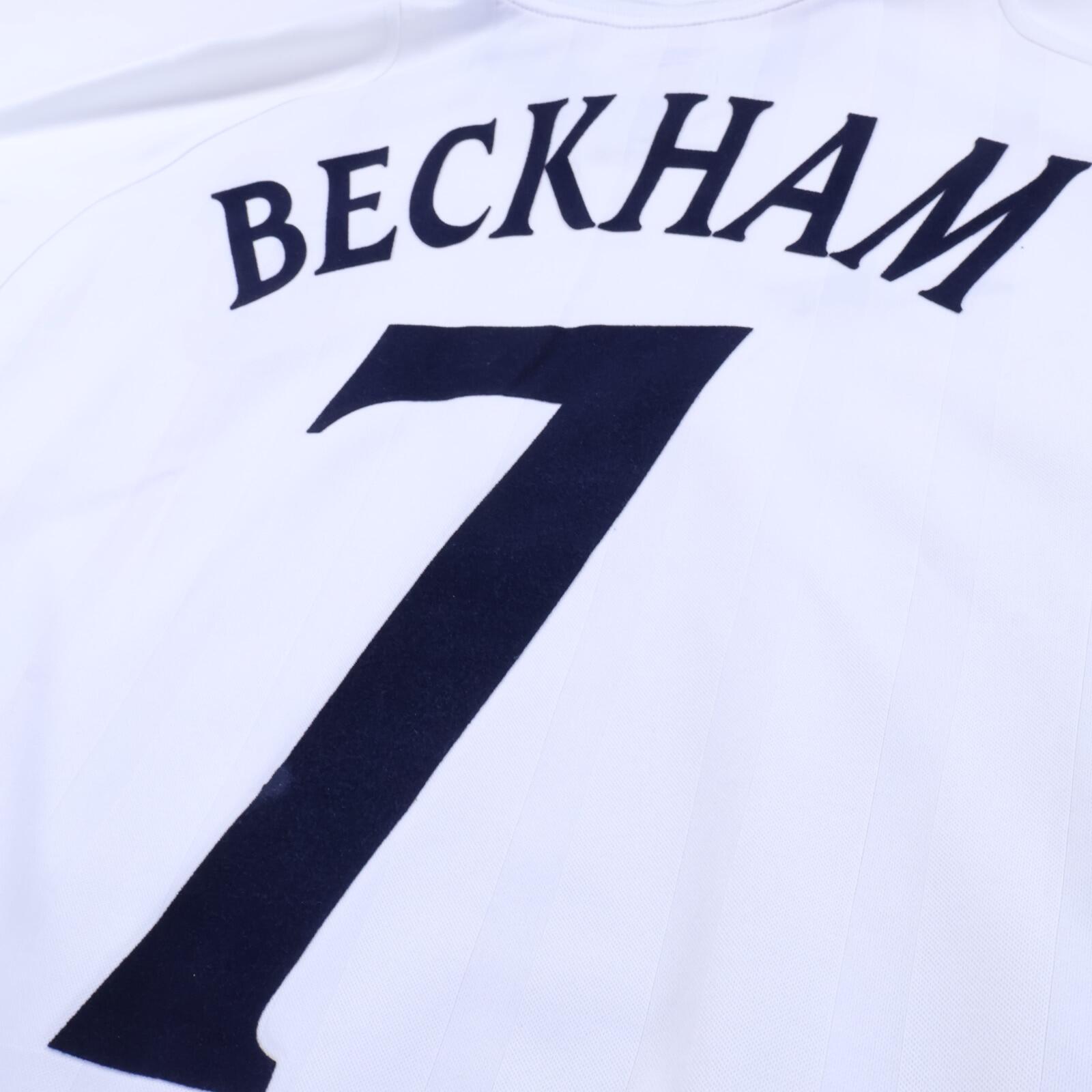 England Beckham #7 2001/03 Home Shirt - L