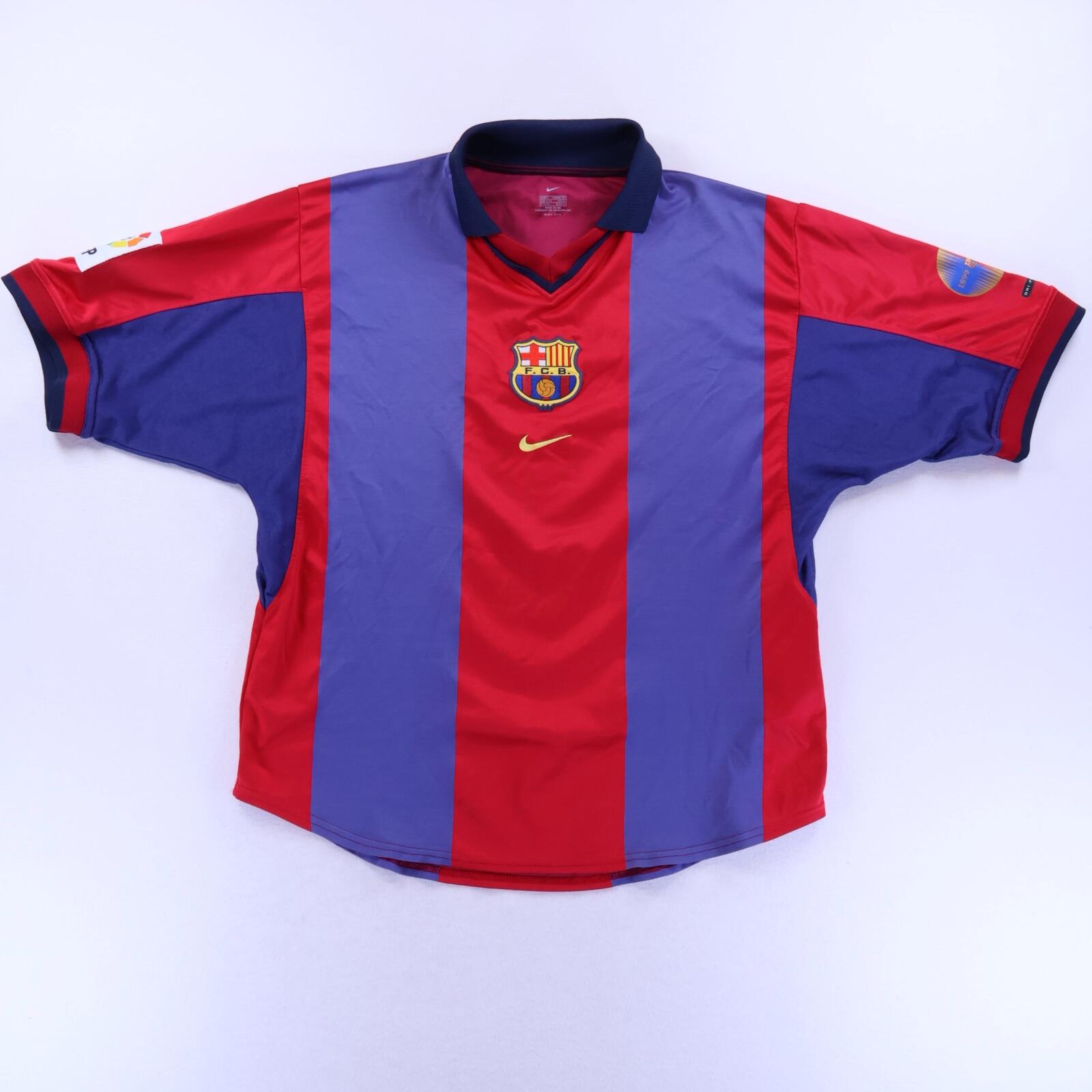 Barcelona Kluivert #9 2002/03 Home Shirt - L