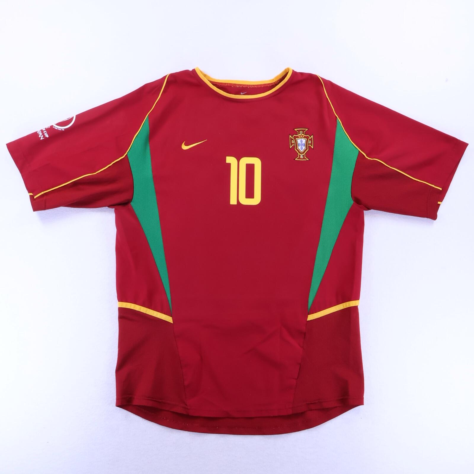 MINT* Portugal Rui Costa #10 2002/04 Home Shirt - M