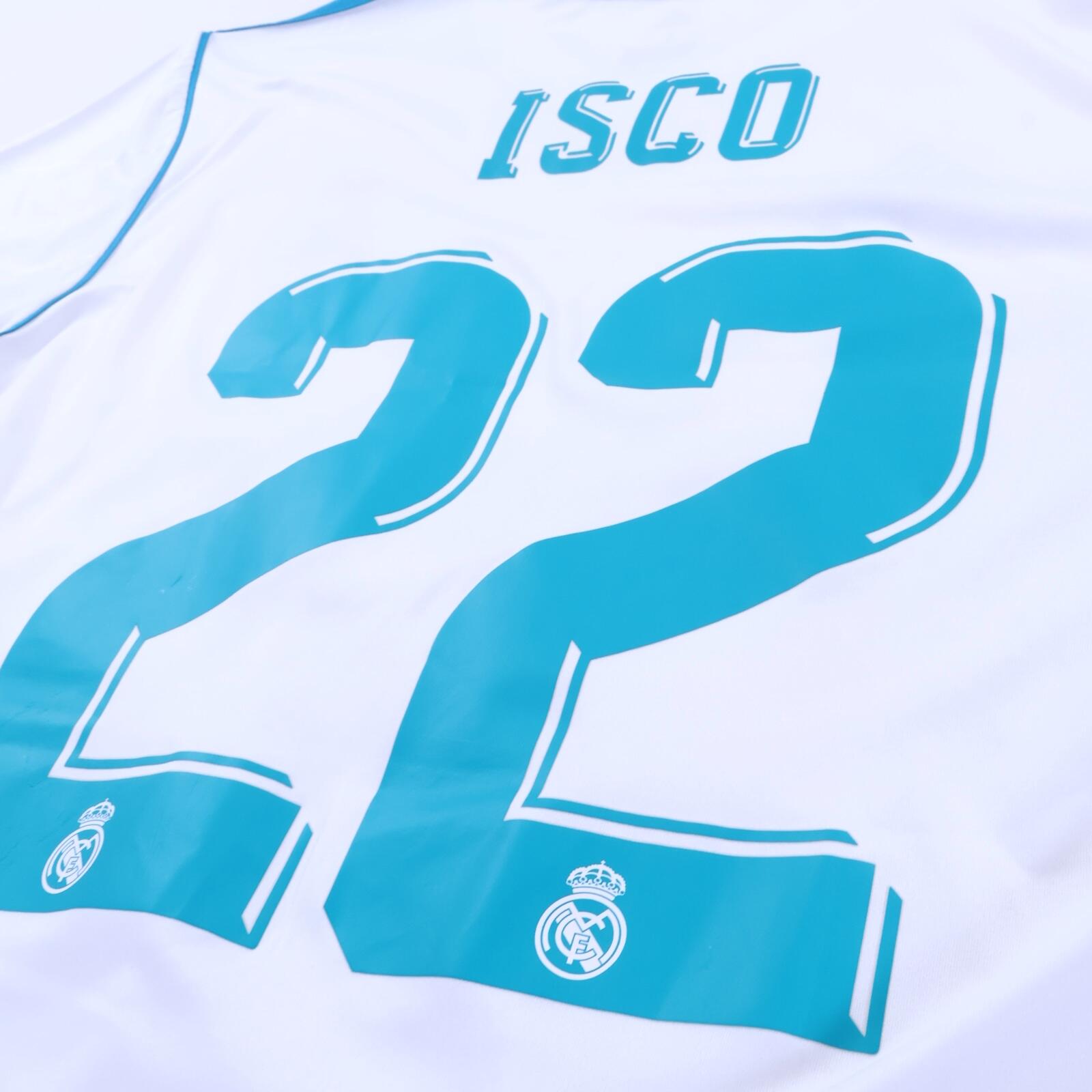 Real Madrid Isco #22 2017/18 Home Shirt - L
