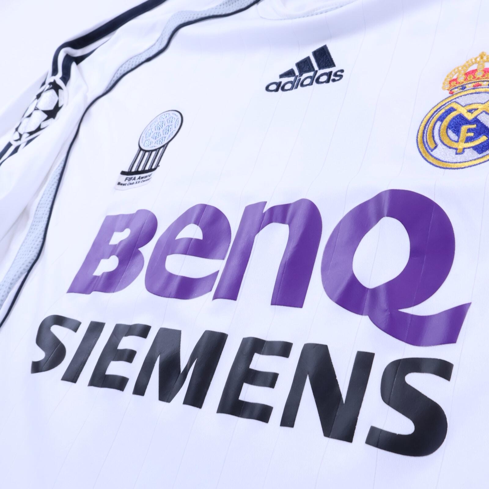 Real Madrid Ronaldo #9 2006/07 Home Shirt - Long Sleeve - M