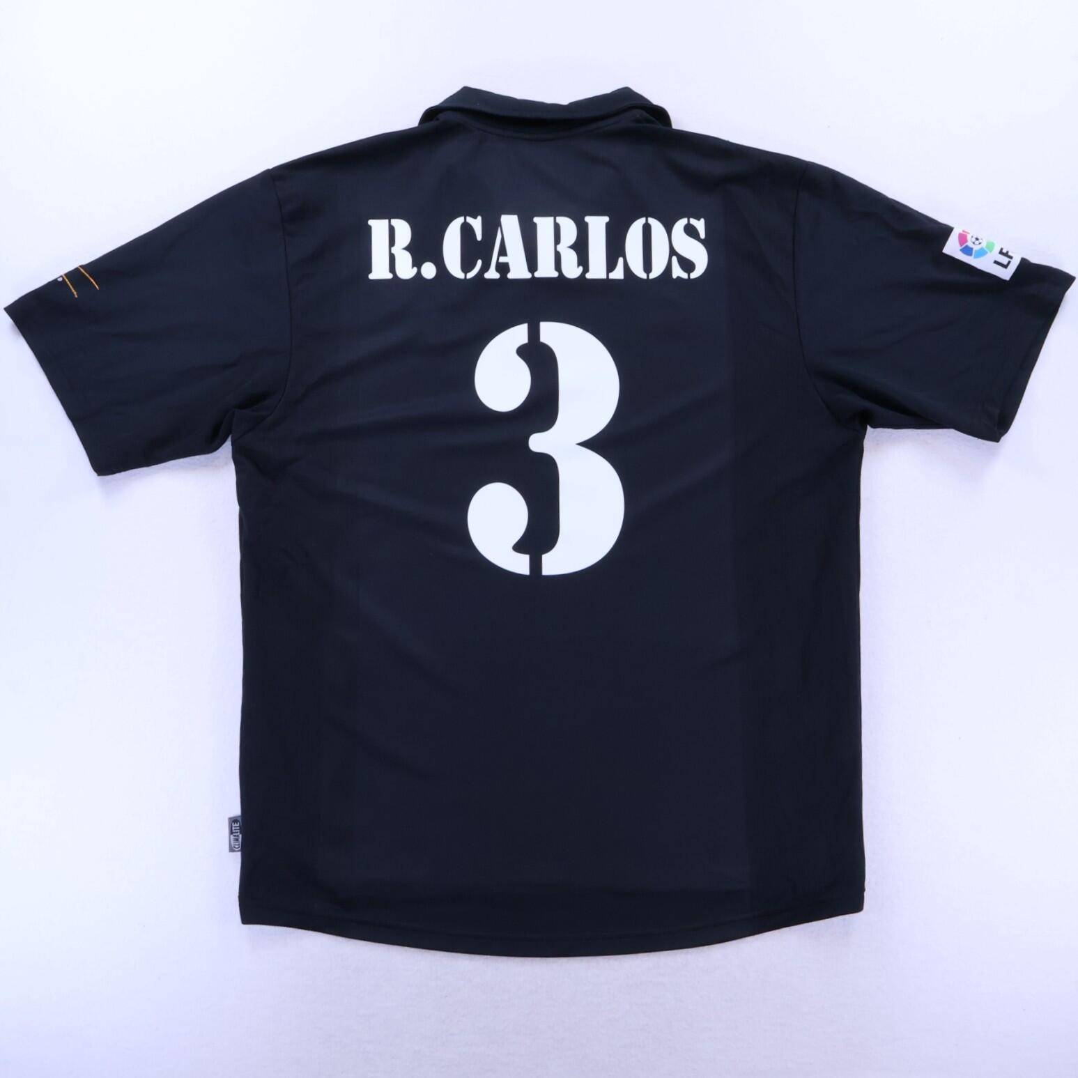 *MINT* Real Madrid R. Carlos #3 2002/03 Away Shirt - XL